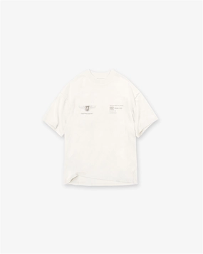 Team Rep T-Shirt - Flat White Recycled Polyester Blend Glossy Look