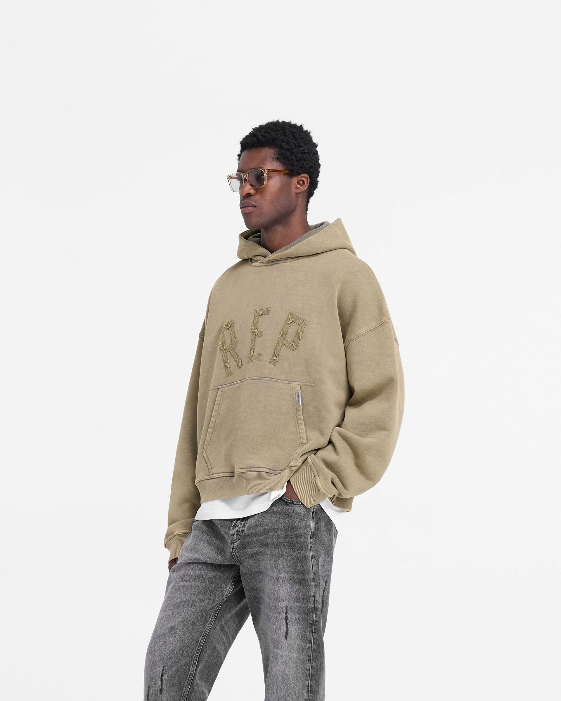 Rep Applique Hoodie - Fawn Versatile Flex Anti Fade Technology