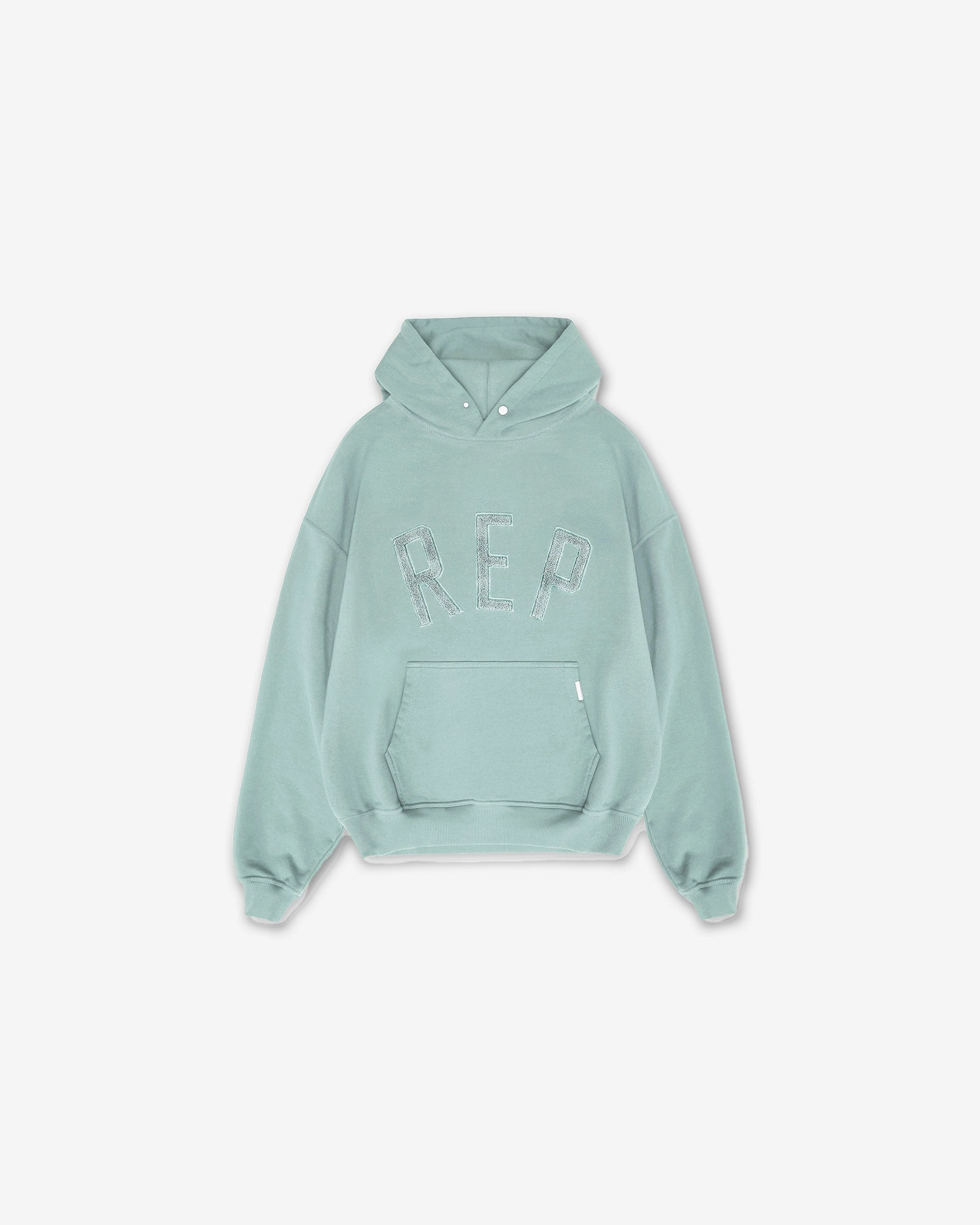 Rep Applique Hoodie - Forest Green Country club style