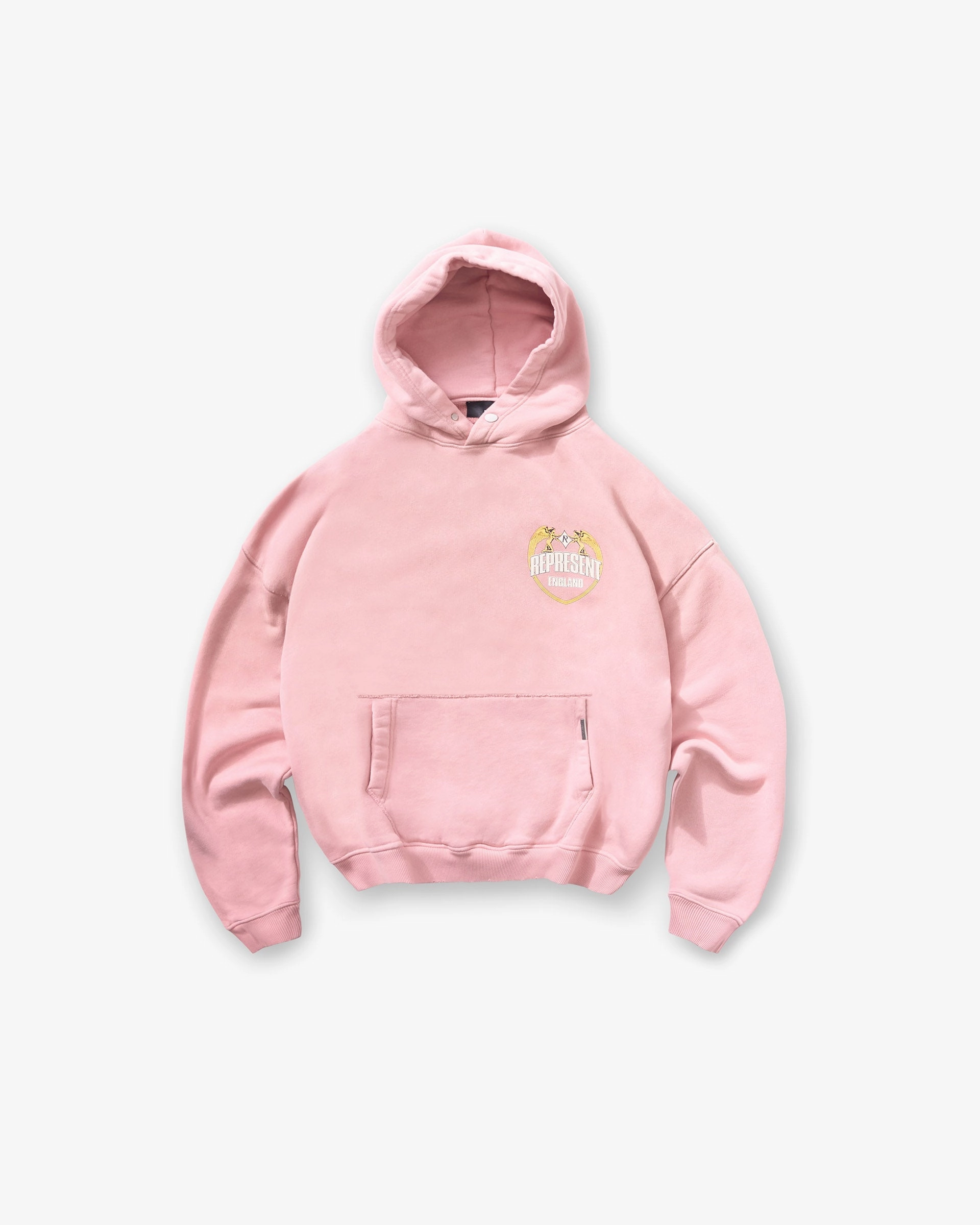 Represent Angel Border Hoodie - Quartz Yarn Dyed Fabric