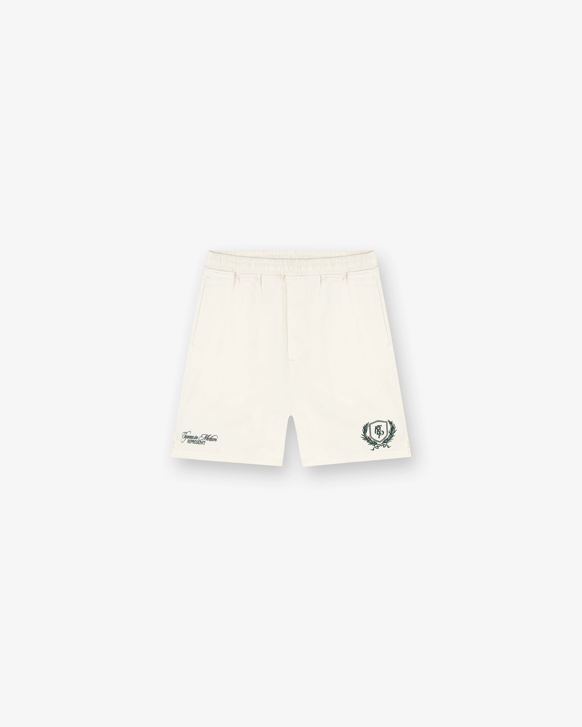 Clean Feel Sport Wear Represent Crest Short - Antique White
