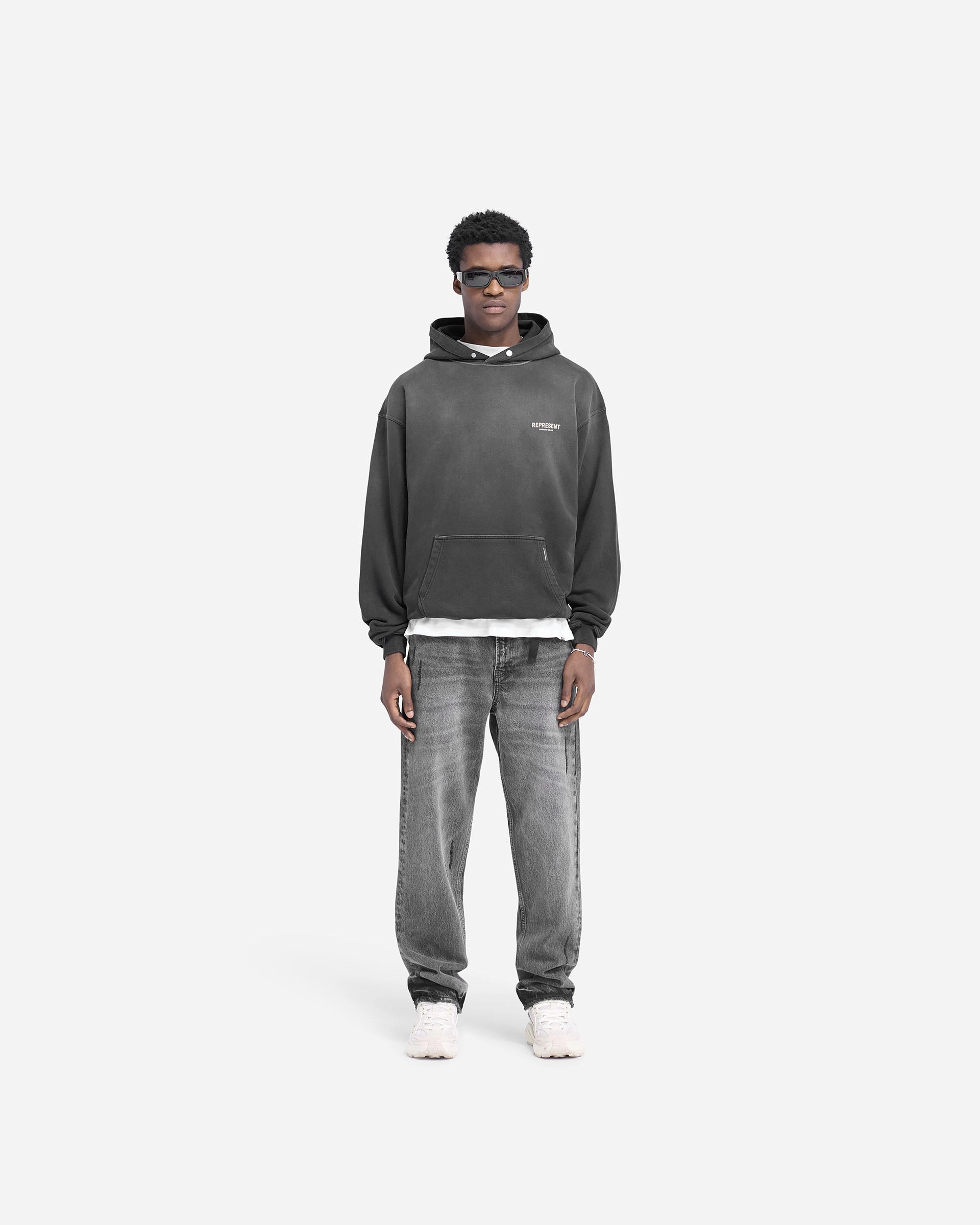 Represent Owners Club Hoodie - Aged Black Cozy Energy
