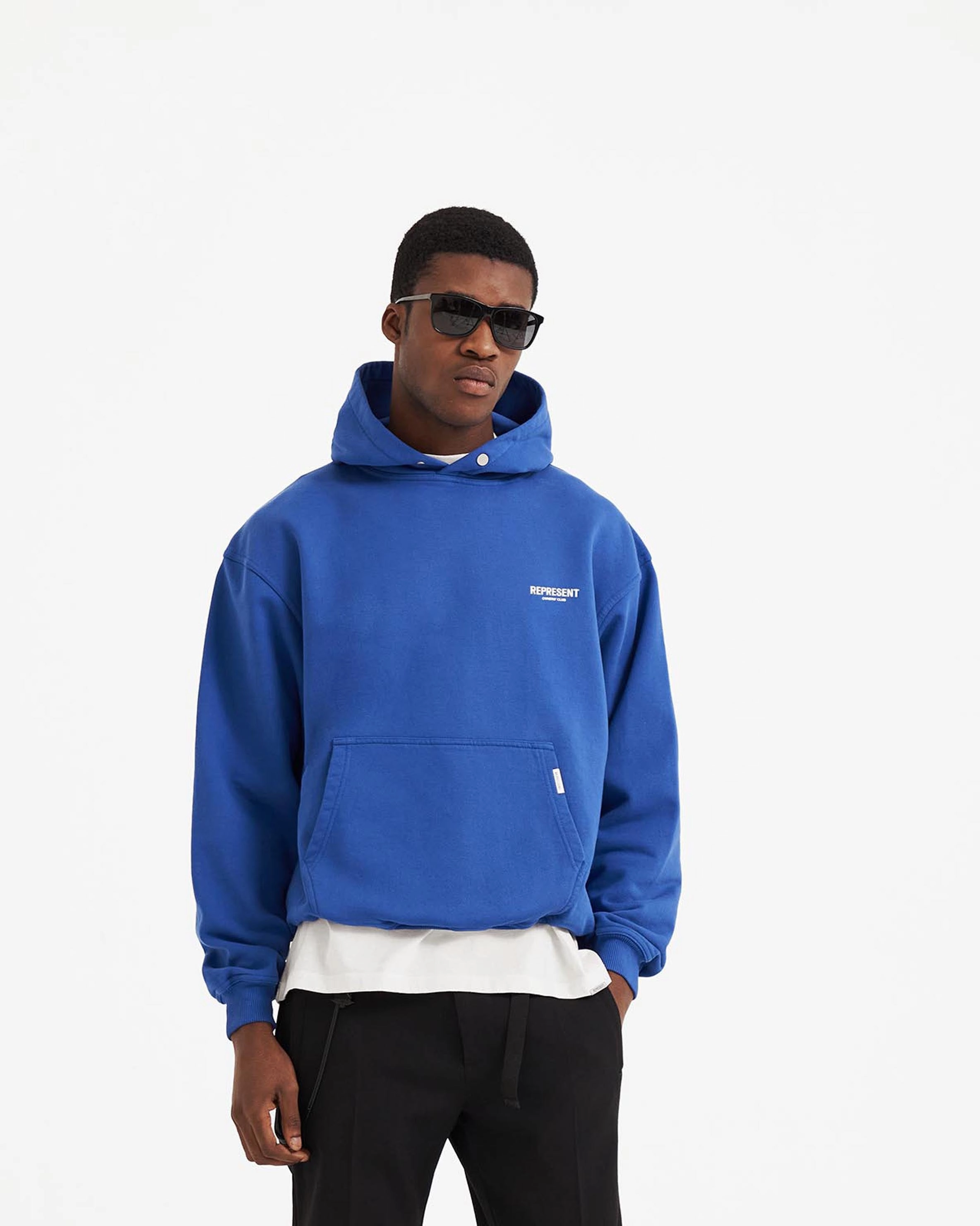 Represent Owners Club Hoodie - Cobalt All-Day Wear Warm Fit