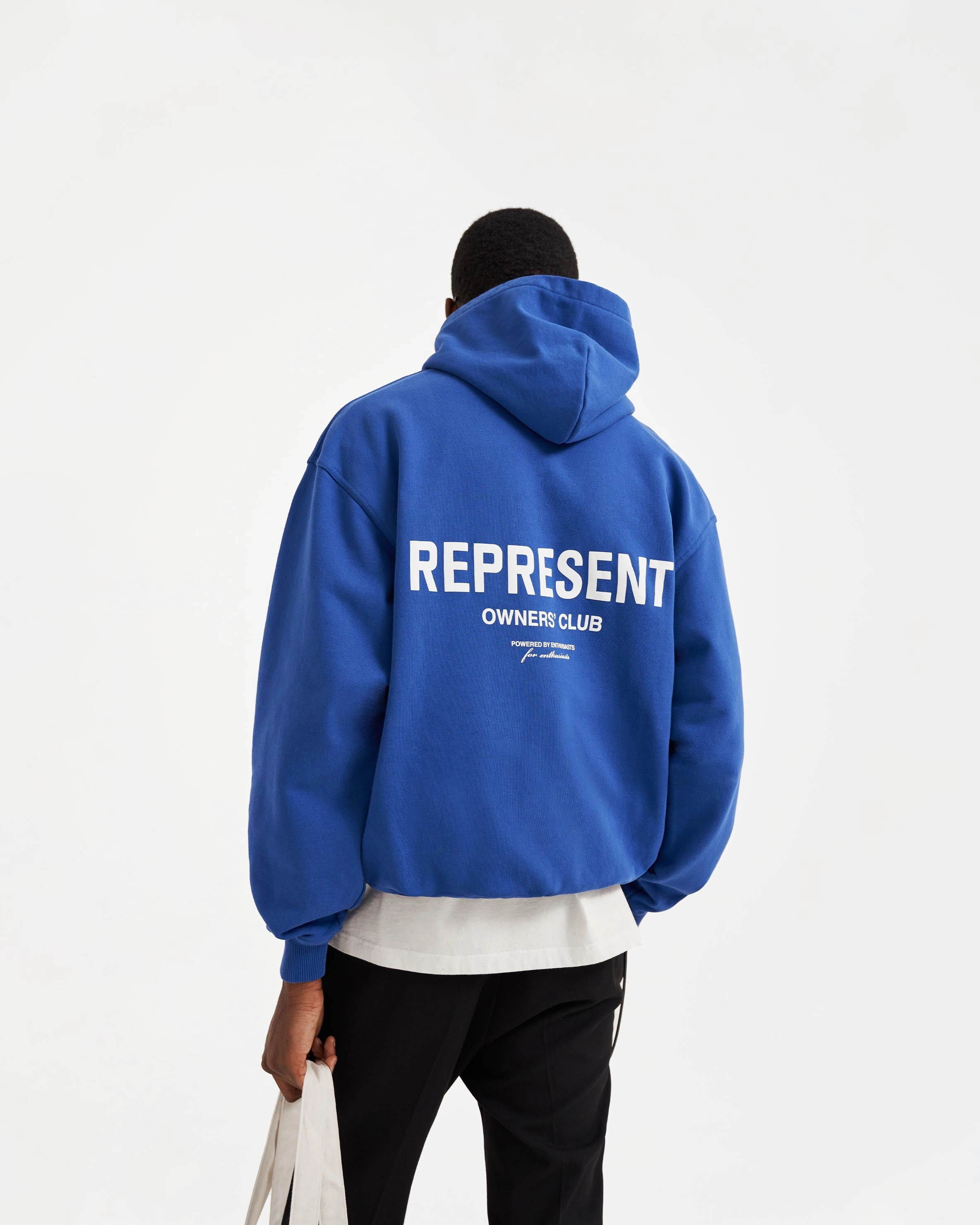 Represent Owners Club Hoodie - Cobalt Reflective accents Dragonfly like