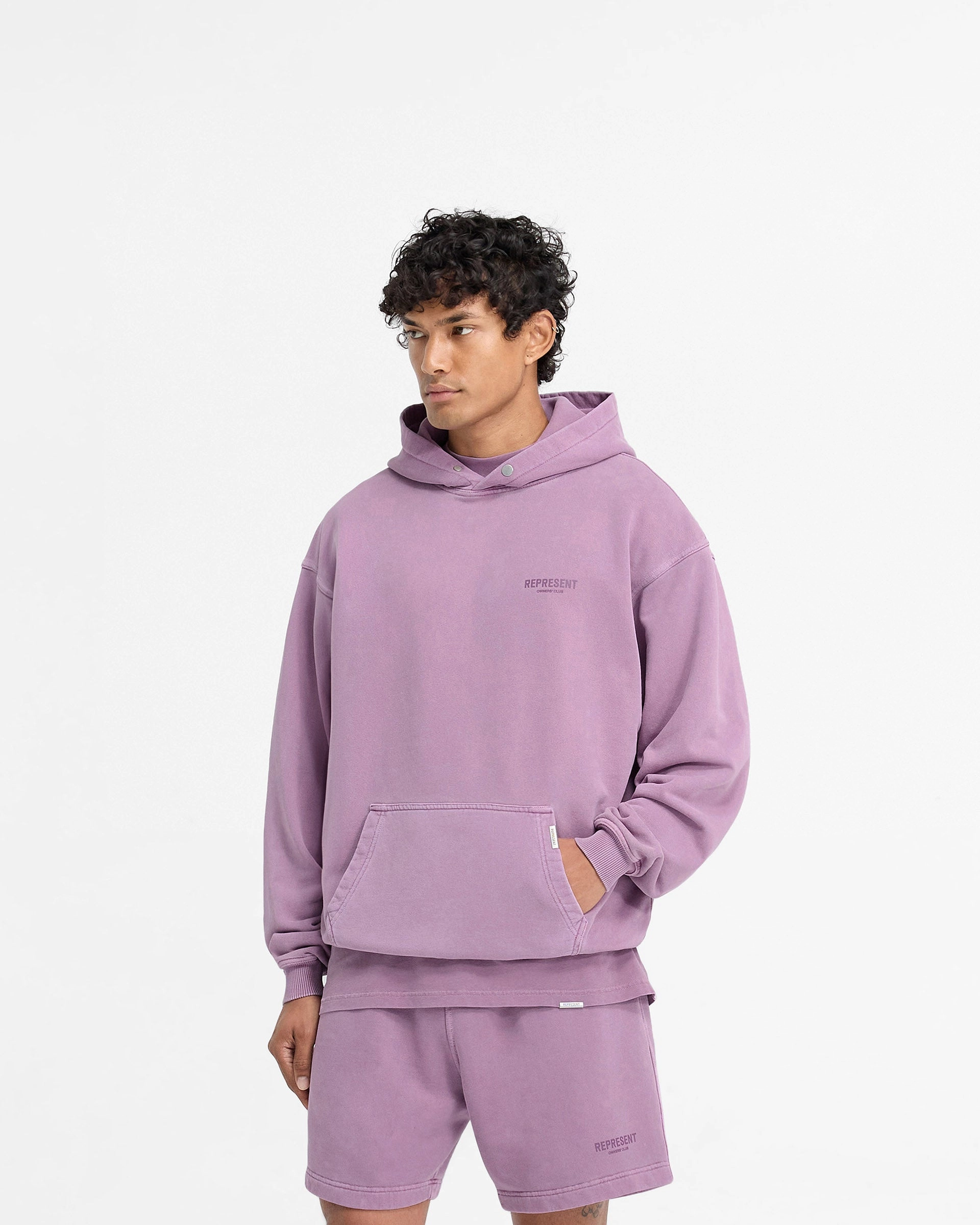 Represent Owners Club Hoodie - Mid Purple Anti Static Finish