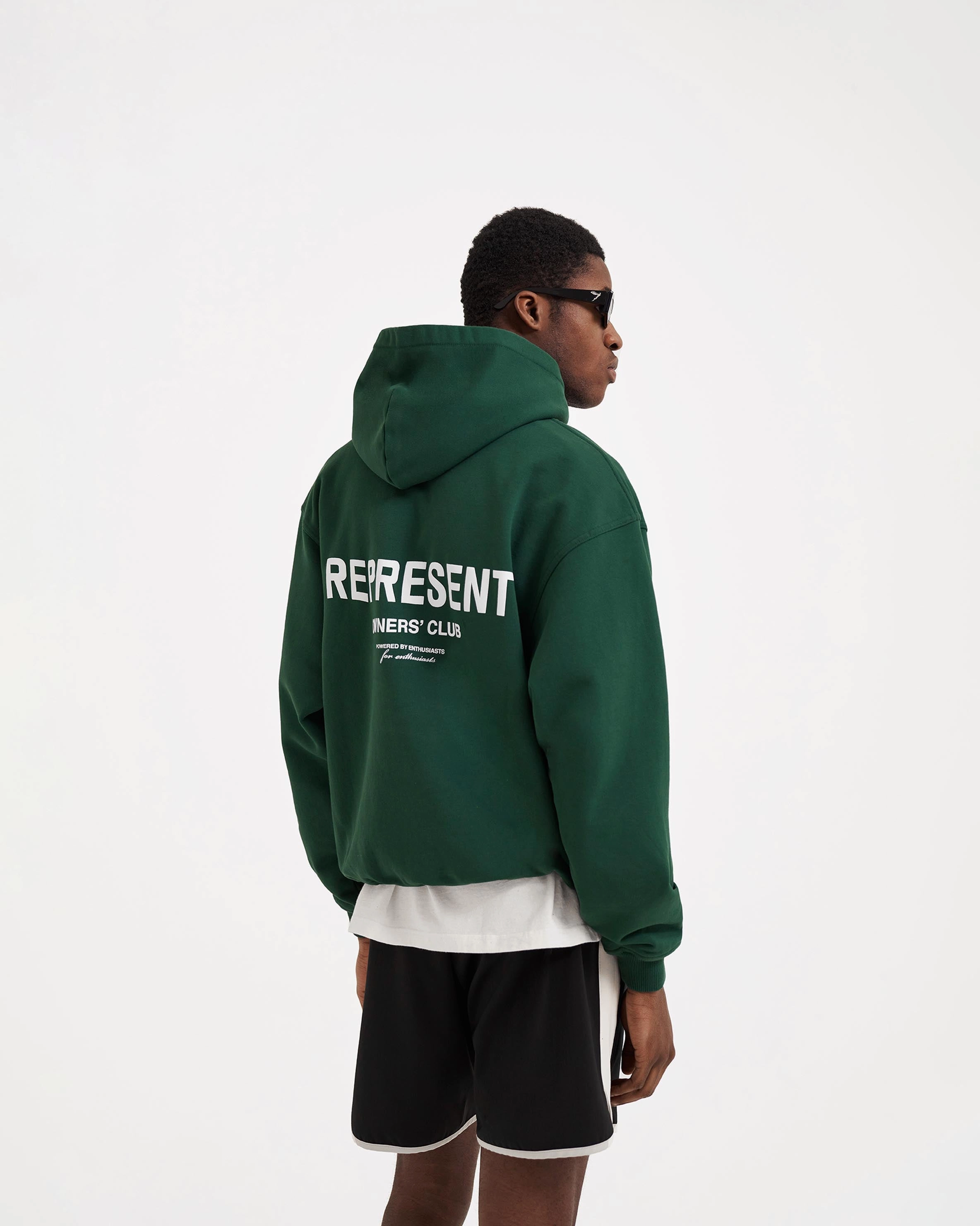 Represent Owners Club Hoodie - Racing Green Street Inspired flight travel
