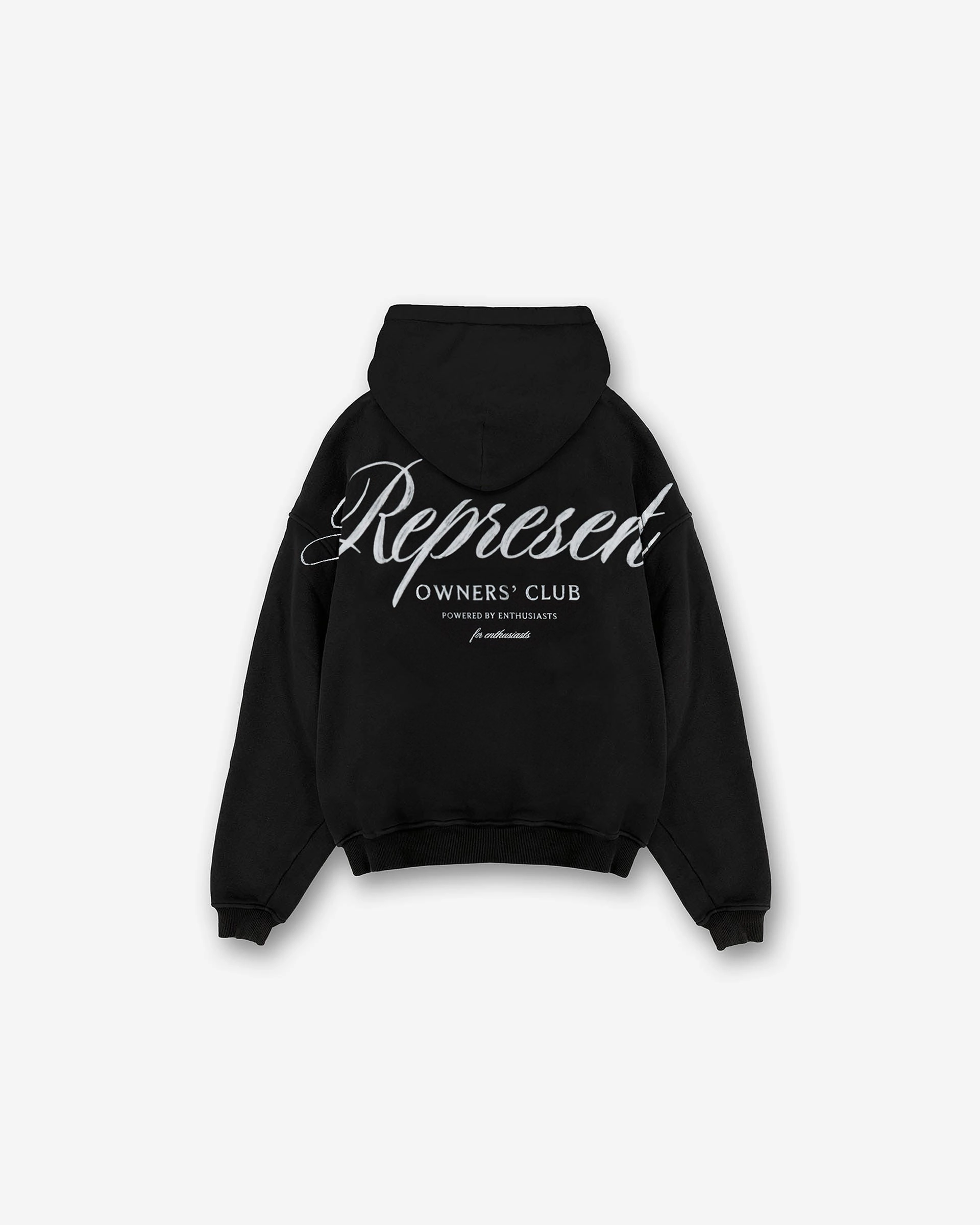 Represent Owners Club Script Hoodie - Black Eland like Pika like