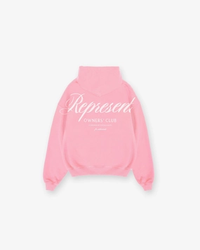 Frog like Represent Owners Club Script Hoodie - Pink