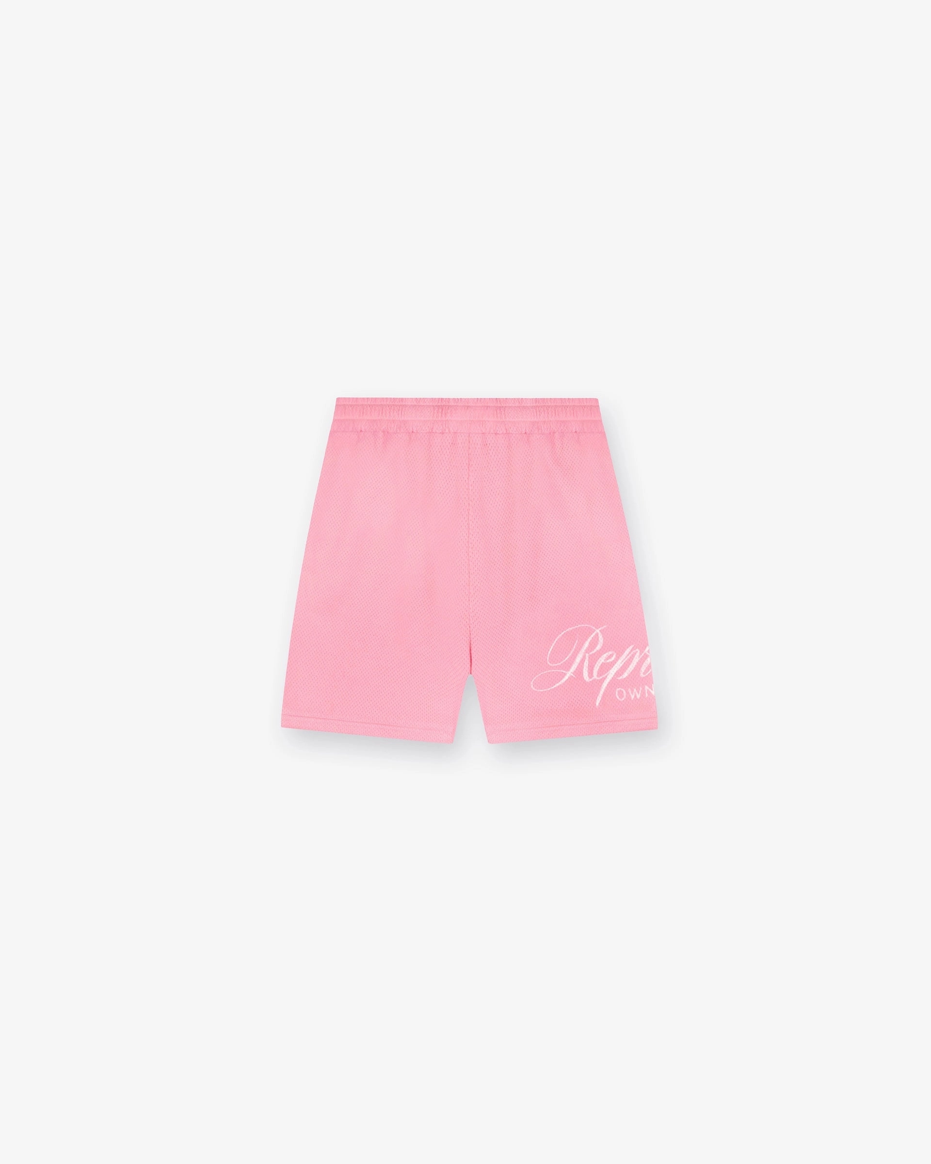 Represent Owners Club Script Mesh Shorts - Pink BreathableWebbing