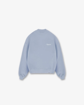 AntiStatic Lining Represent Owners Club Script Sweater - Dusty Blue