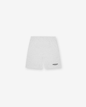 poolside fashion Minimalist Style Represent Owners Club Shorts - Ash Grey