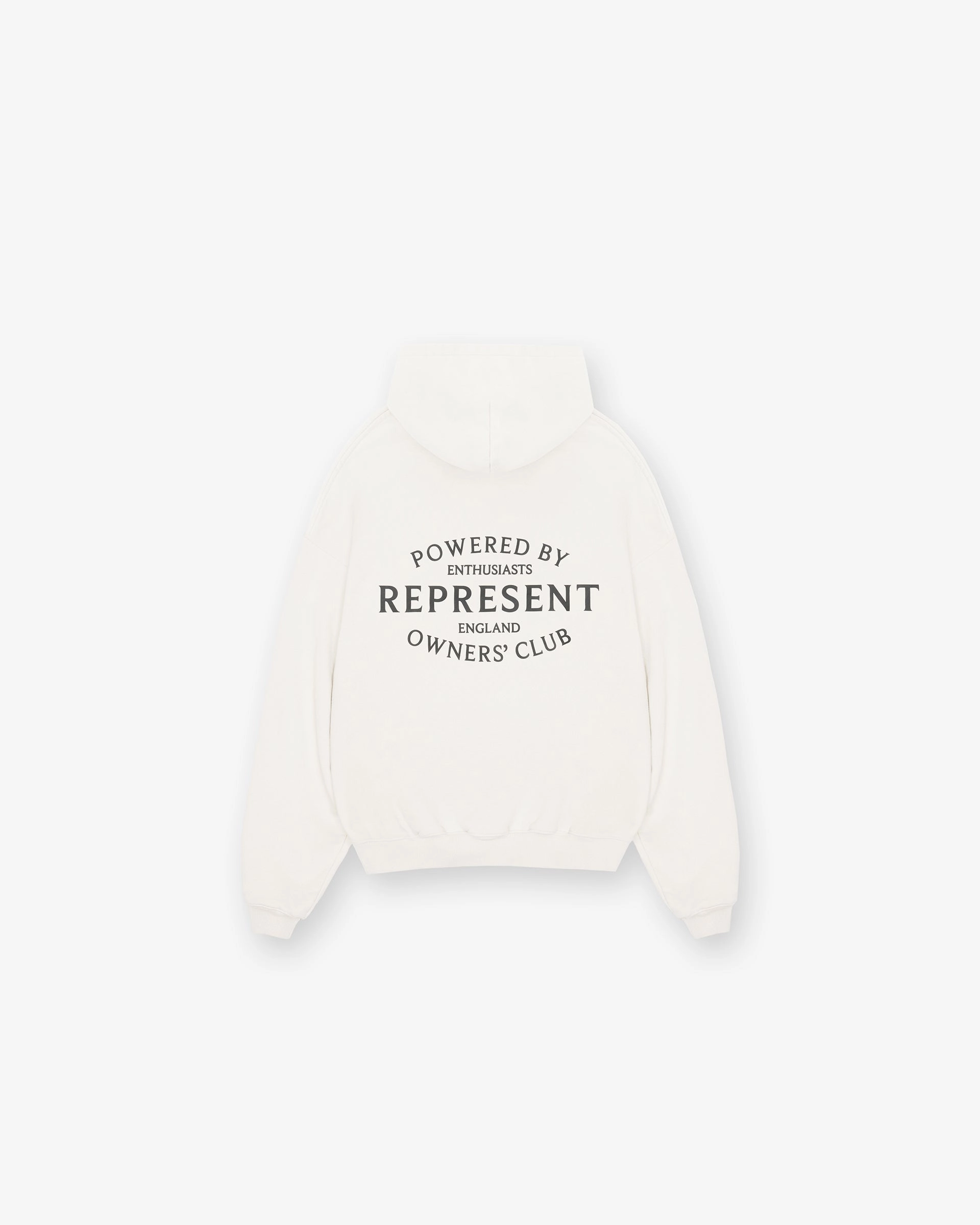 Peacock like Fur like Represent Owners Club Stamp Hoodie - Flat White