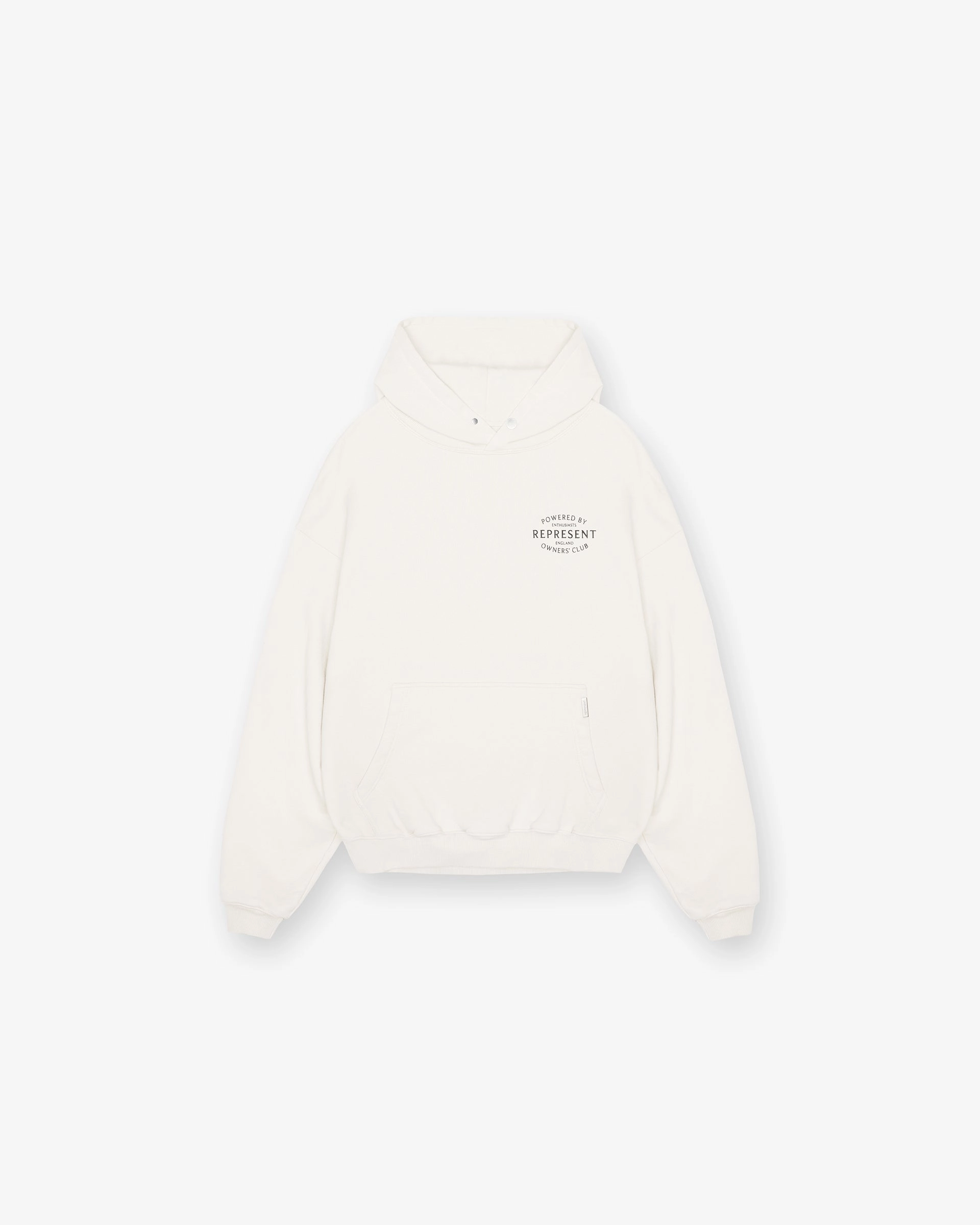 Sporty Comfort Represent Owners Club Stamp Hoodie - Flat White