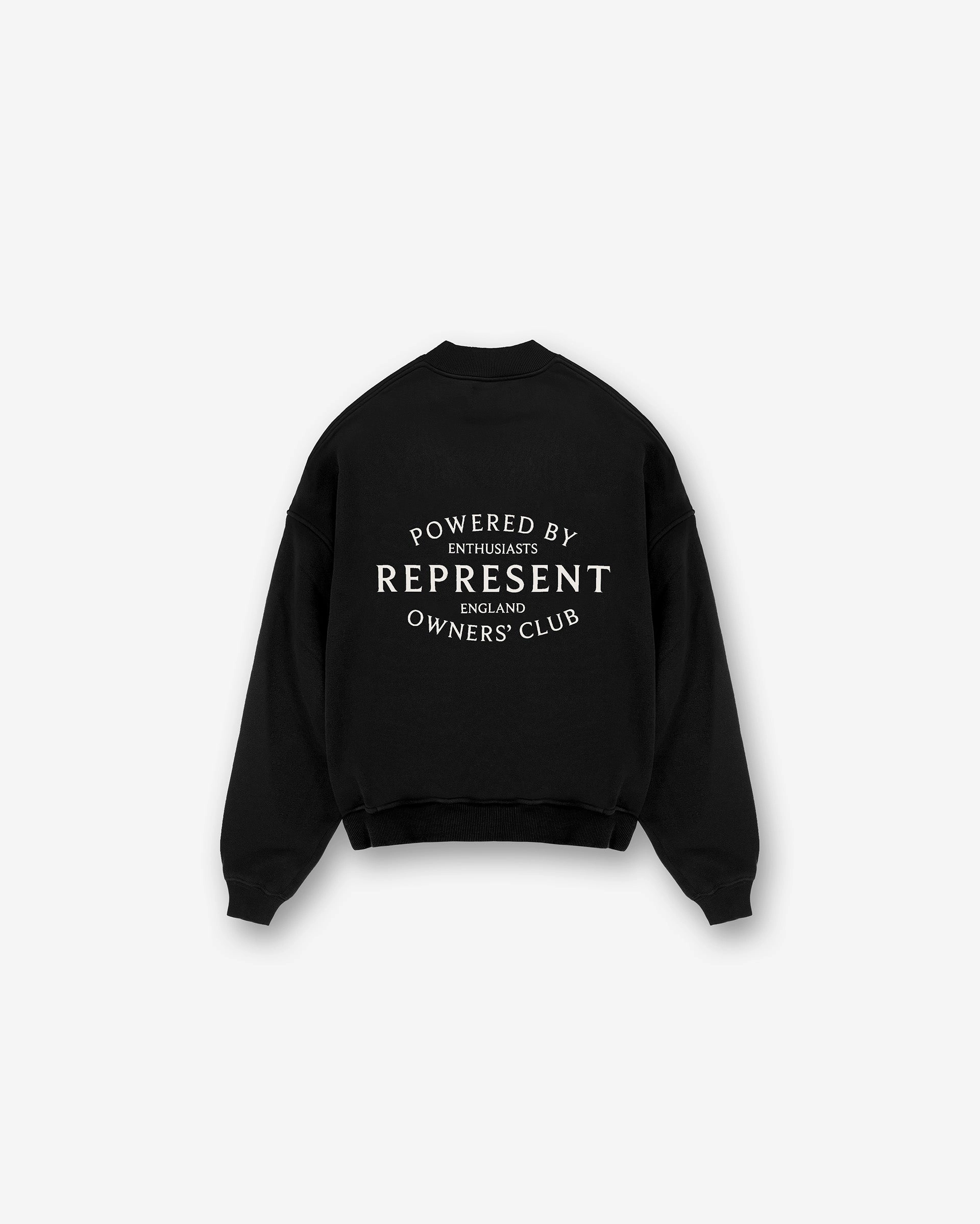 Represent Owners Club Stamp Sweater - Jet Black QuickDry Technology