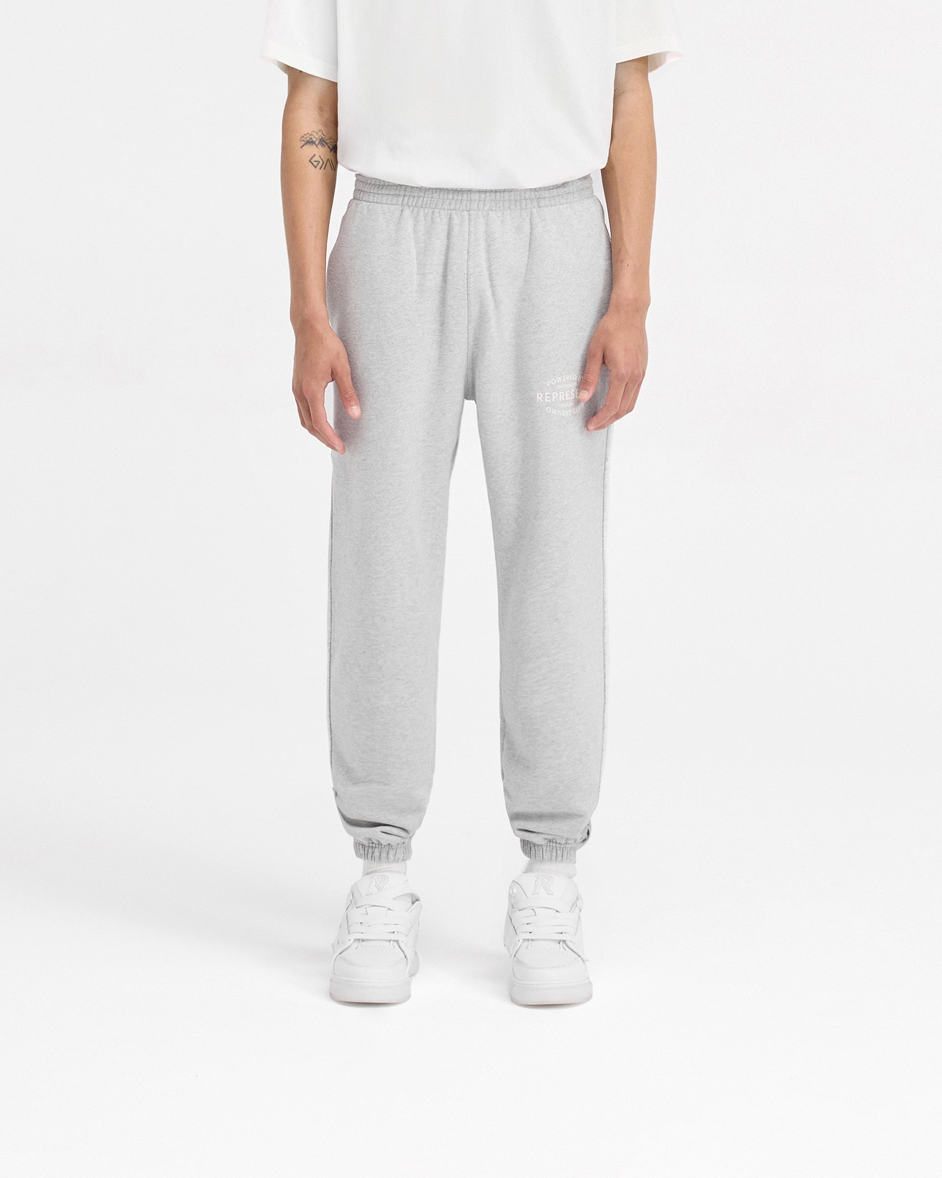 Represent Owners Club Stamp Sweatpant - Ash Grey Unisex style Odor Control Treatment