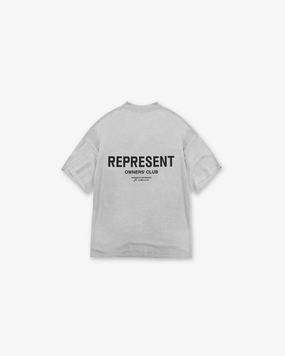 Represent Owners Club T-Shirt - Ash Grey Slim Fit Cut