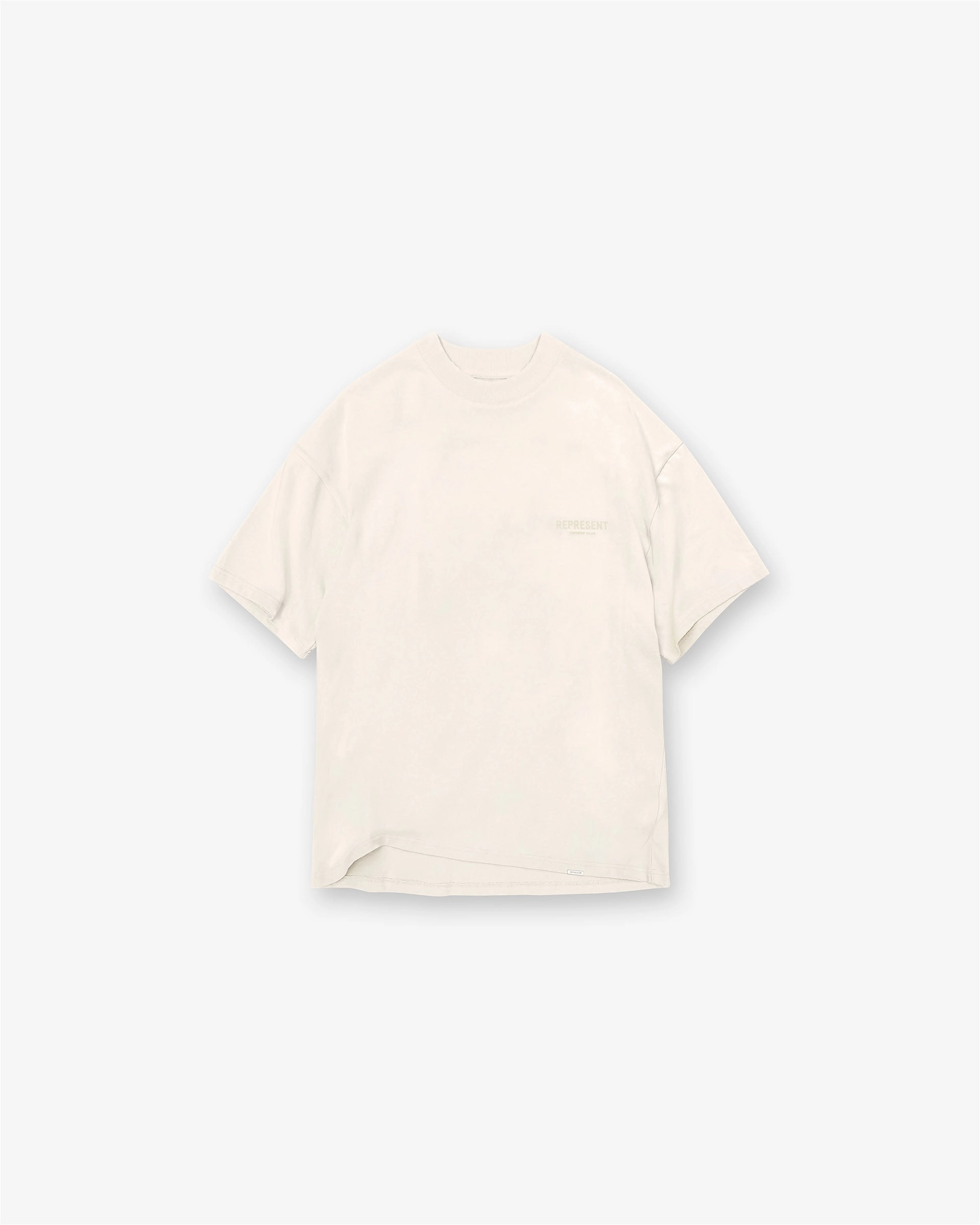 Represent Owners Club T-Shirt - Buttercream Sustainable Material Blend