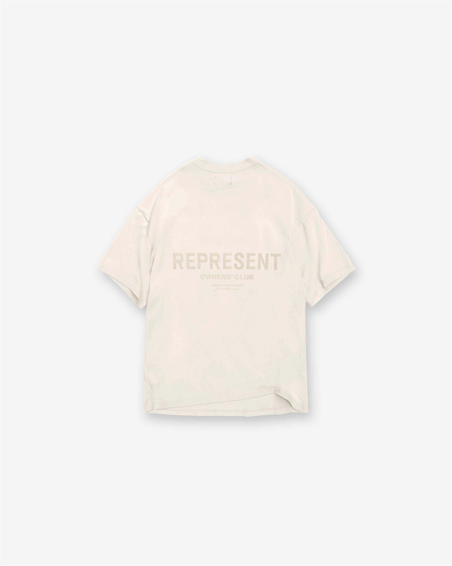 Represent Owners Club T-Shirt - Buttercream Modern Twist Quick Fit Design