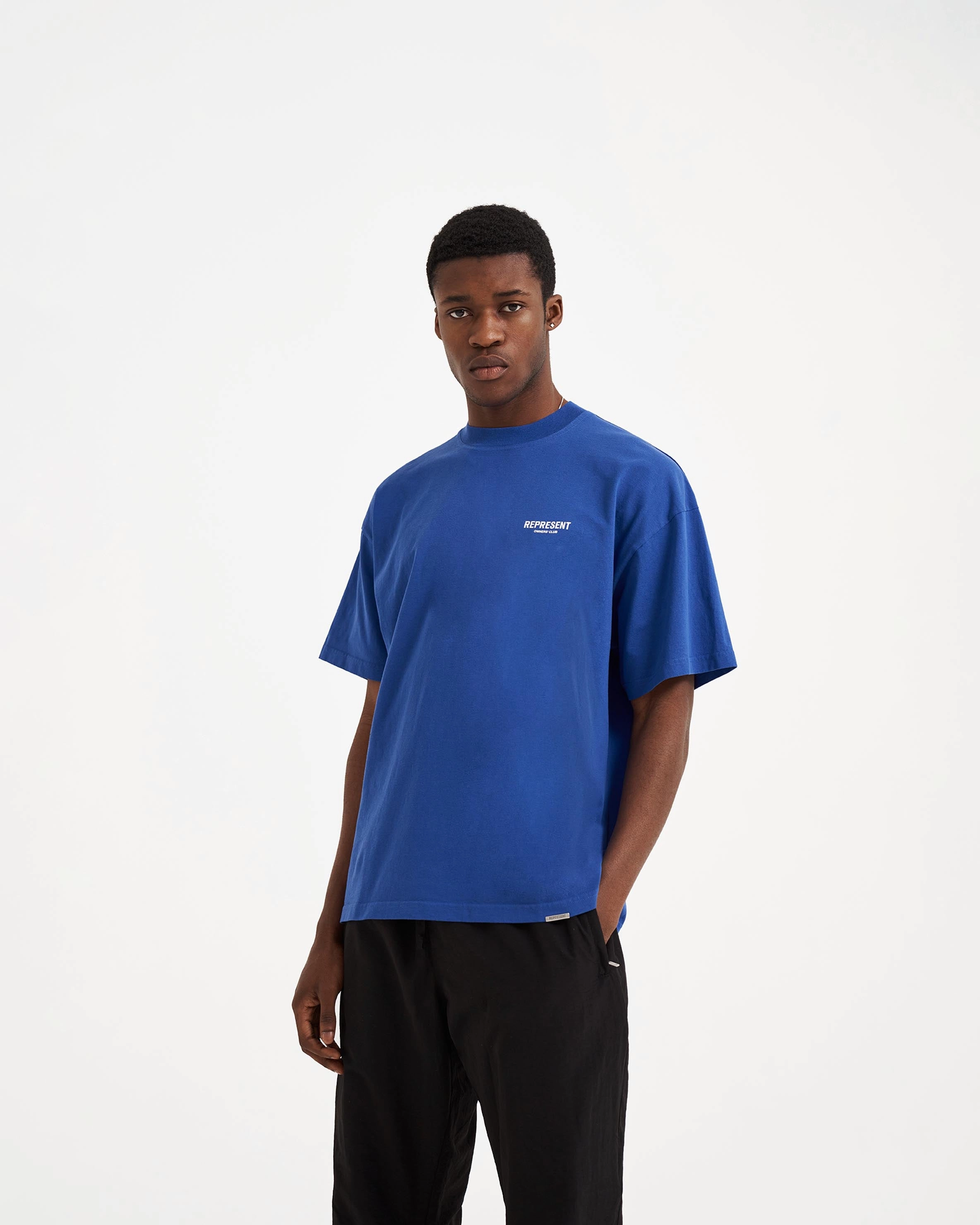 Represent Owners Club T-Shirt - Cobalt Light Layers Multi Directional Stretch