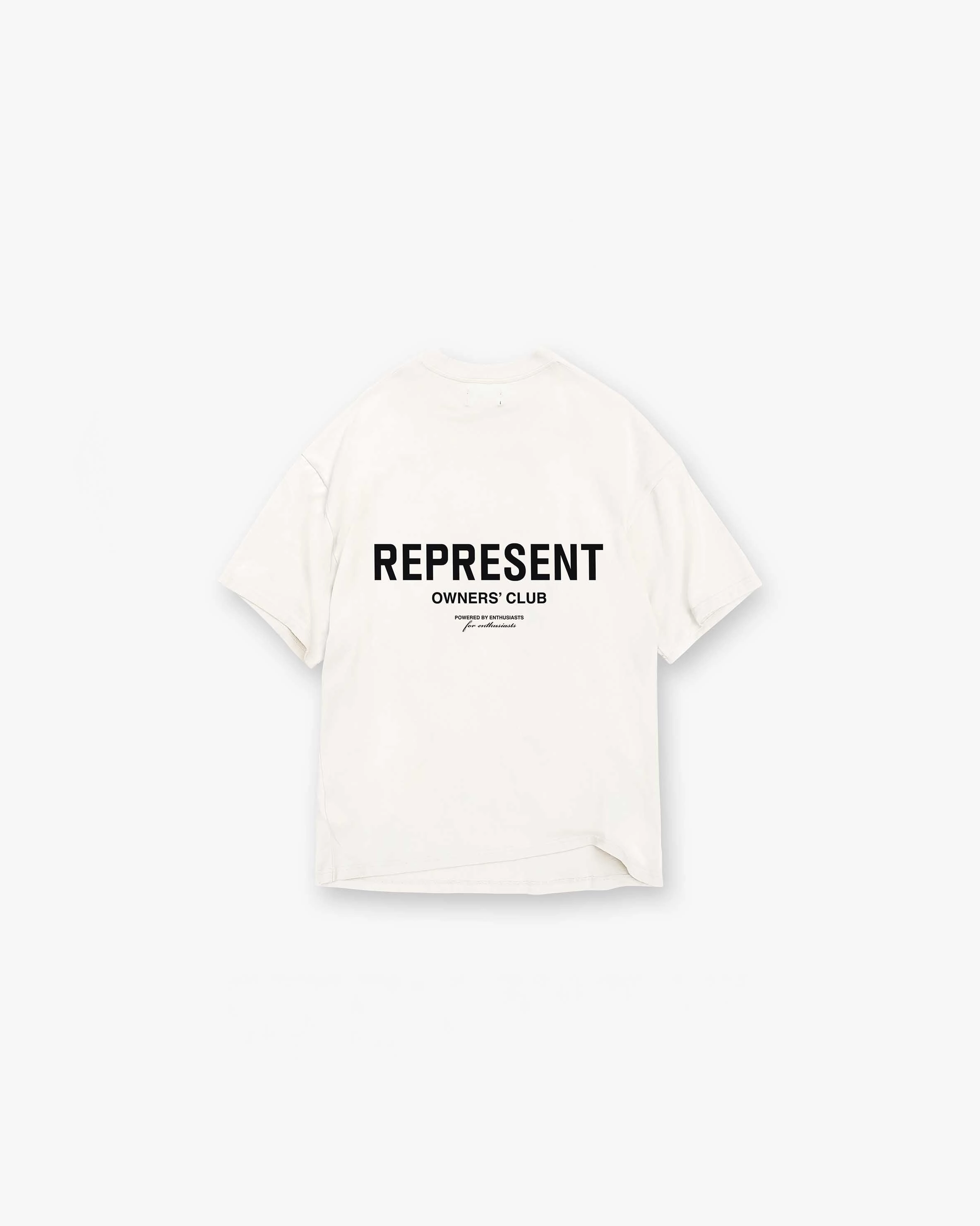 Represent Owners Club T-Shirt - Flat White NonIrritatingTags