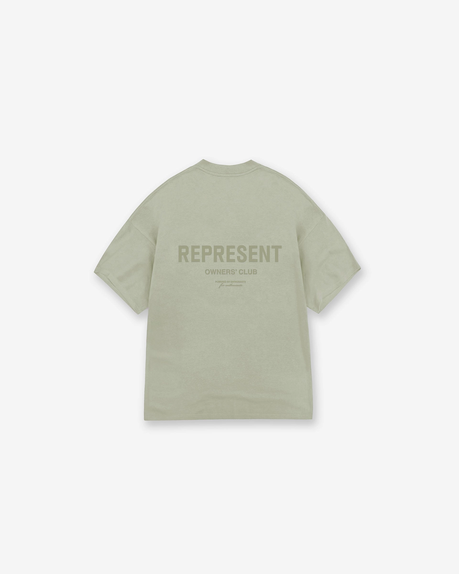 Represent Owners Club T-Shirt - Pastel Green Cozy Fit Wear Minimalist Aesthetic