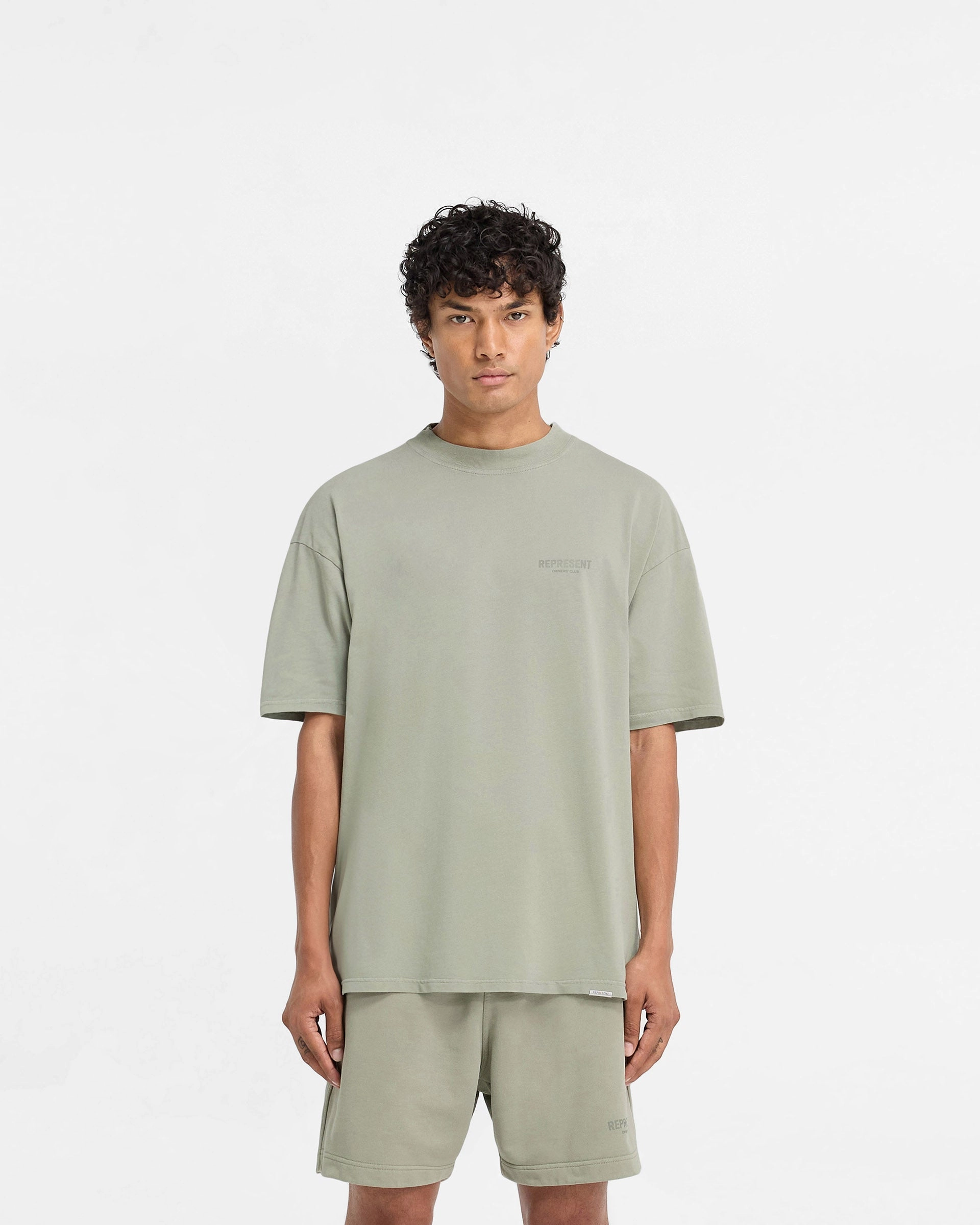 Comfortable Weave Represent Owners Club T-Shirt - Pastel Green