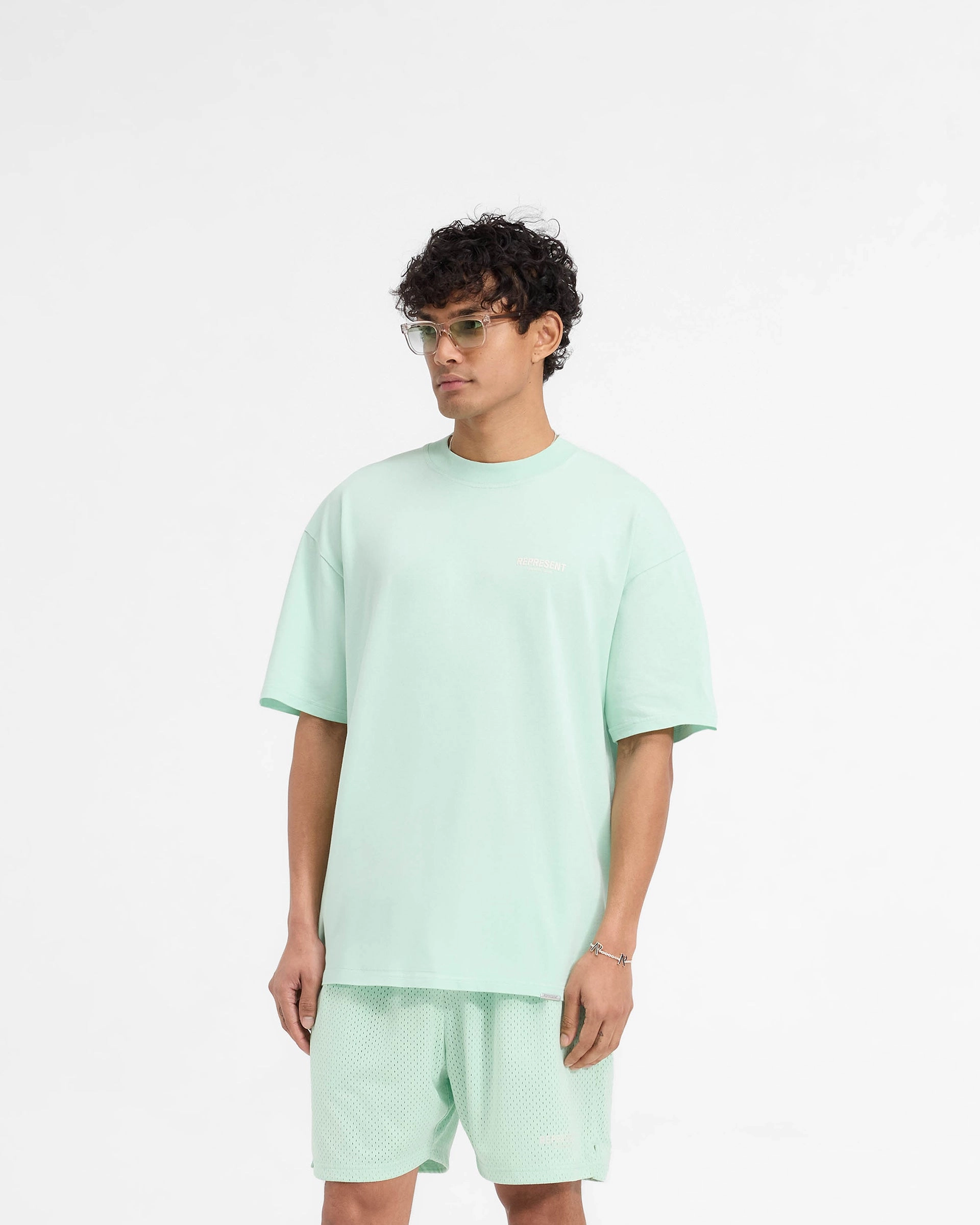 Sublimation Resistant Fabric Represent Owners Club T-Shirt - Pistachio