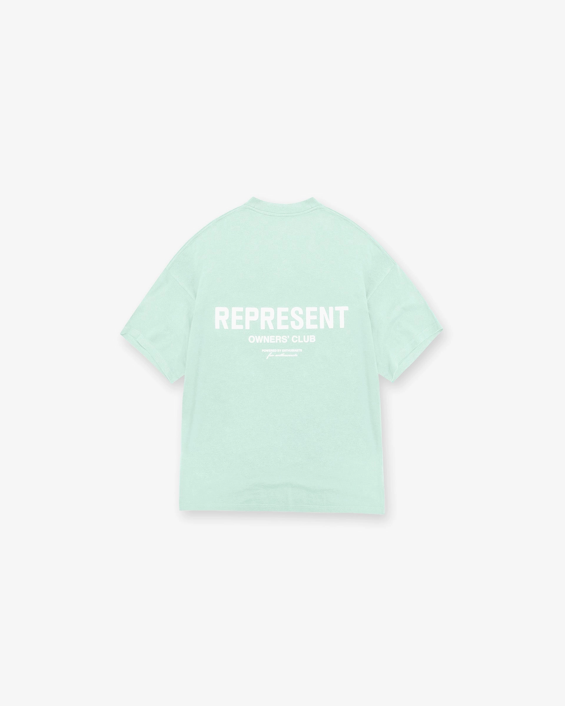 Represent Owners Club T-Shirt - Pistachio Outdoor Outfit Style