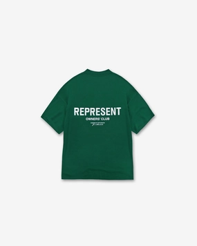 Represent Owners Club T-Shirt - Racing Green Active Comfort Wear Relaxed Comfort Look
