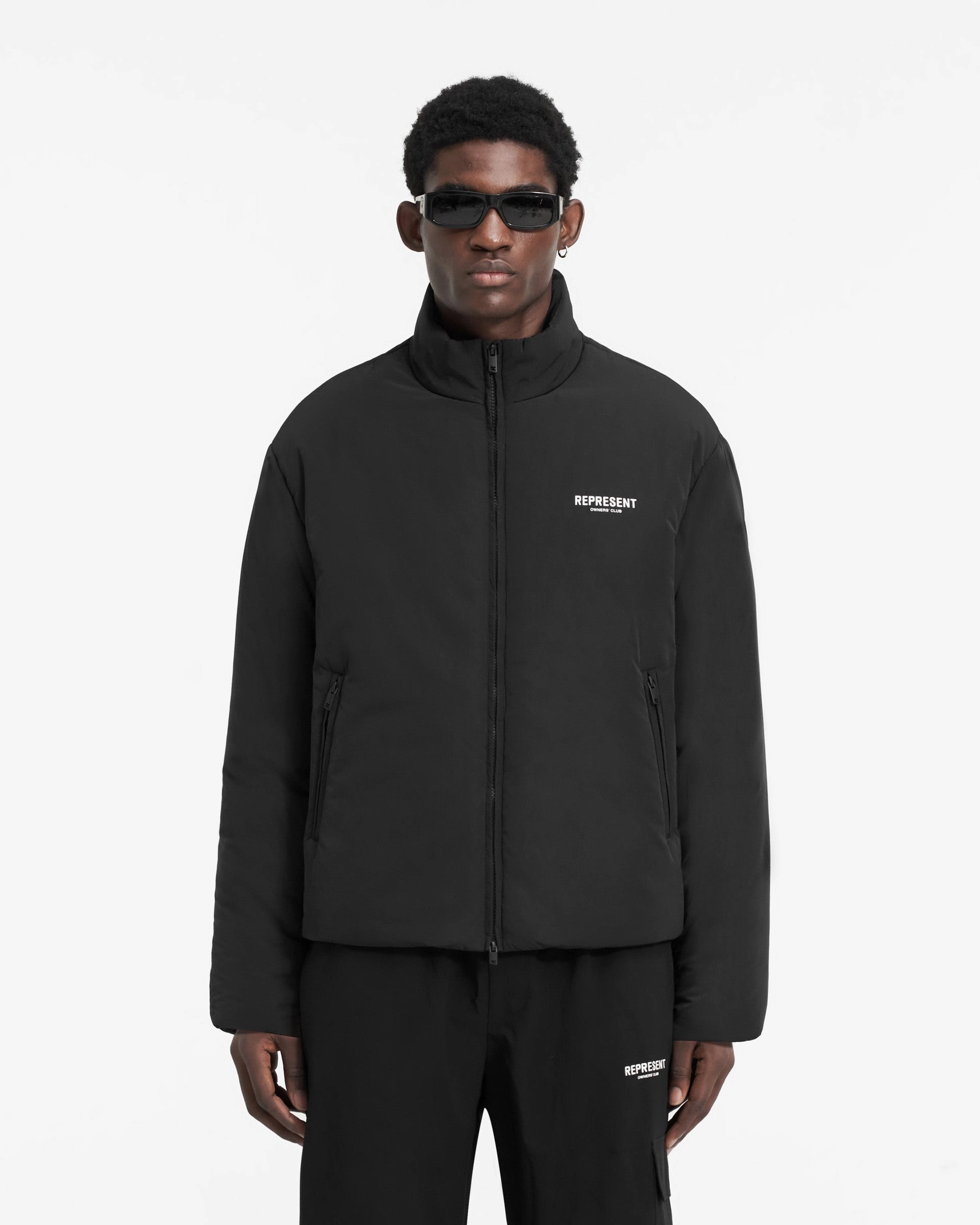 Represent Owners Club Wadded Jacket - Black Multi Use Piece