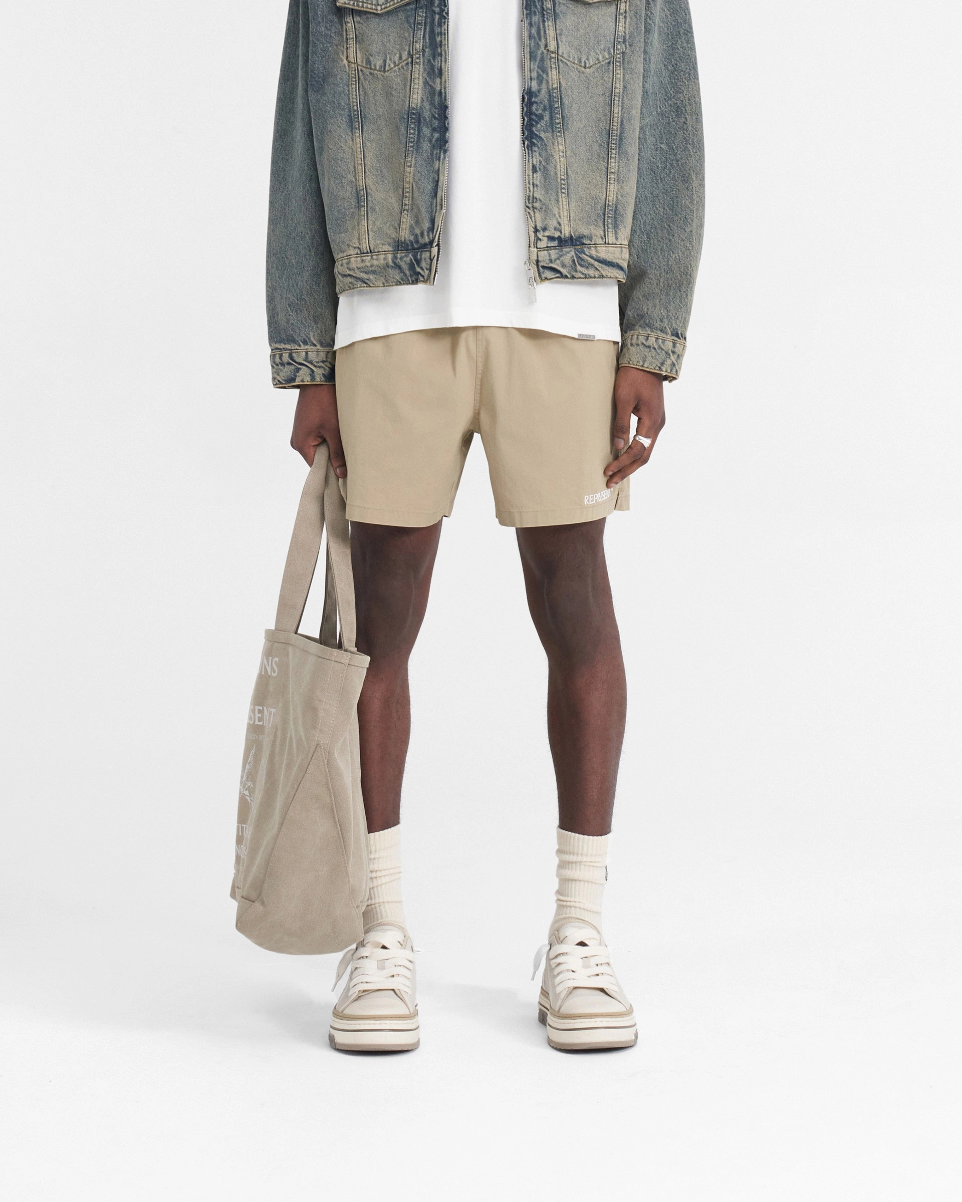 Represent Short - Washed Taupe Stylish Comfort
