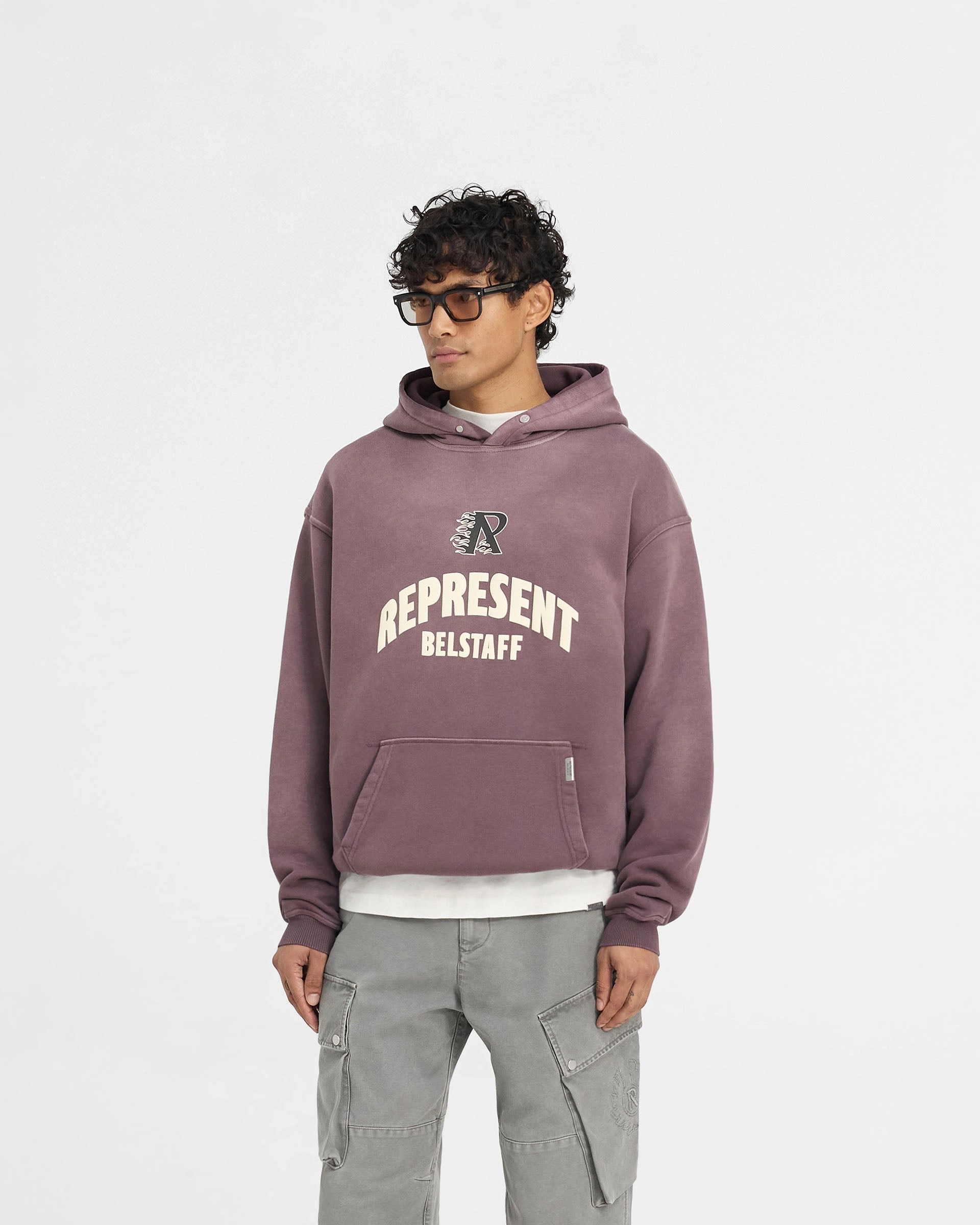 Represent X Belstaff Flame Phoenix Hoodie - Plum Adult