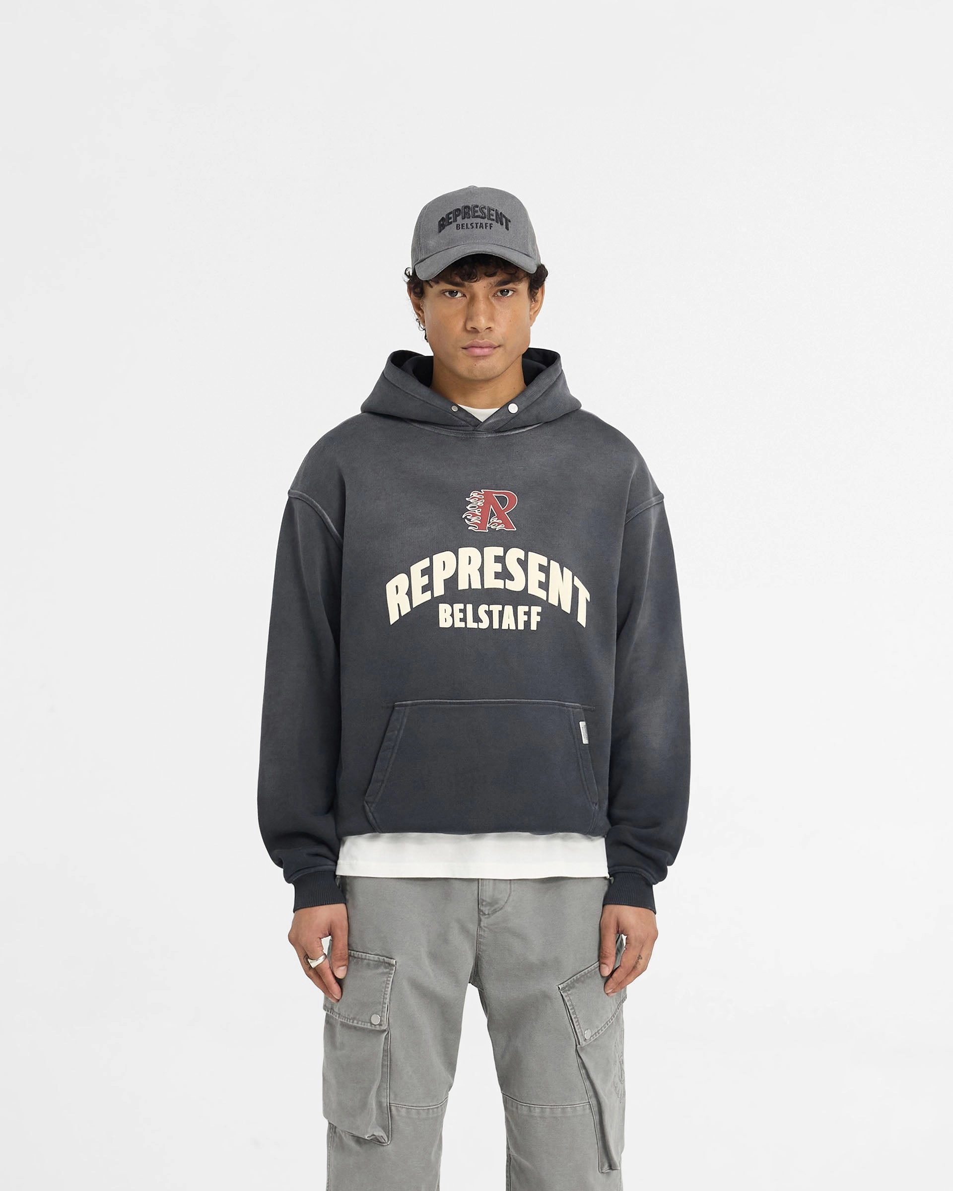 Represent X Belstaff Flame Phoenix Hoodie - Shadow Canadian style