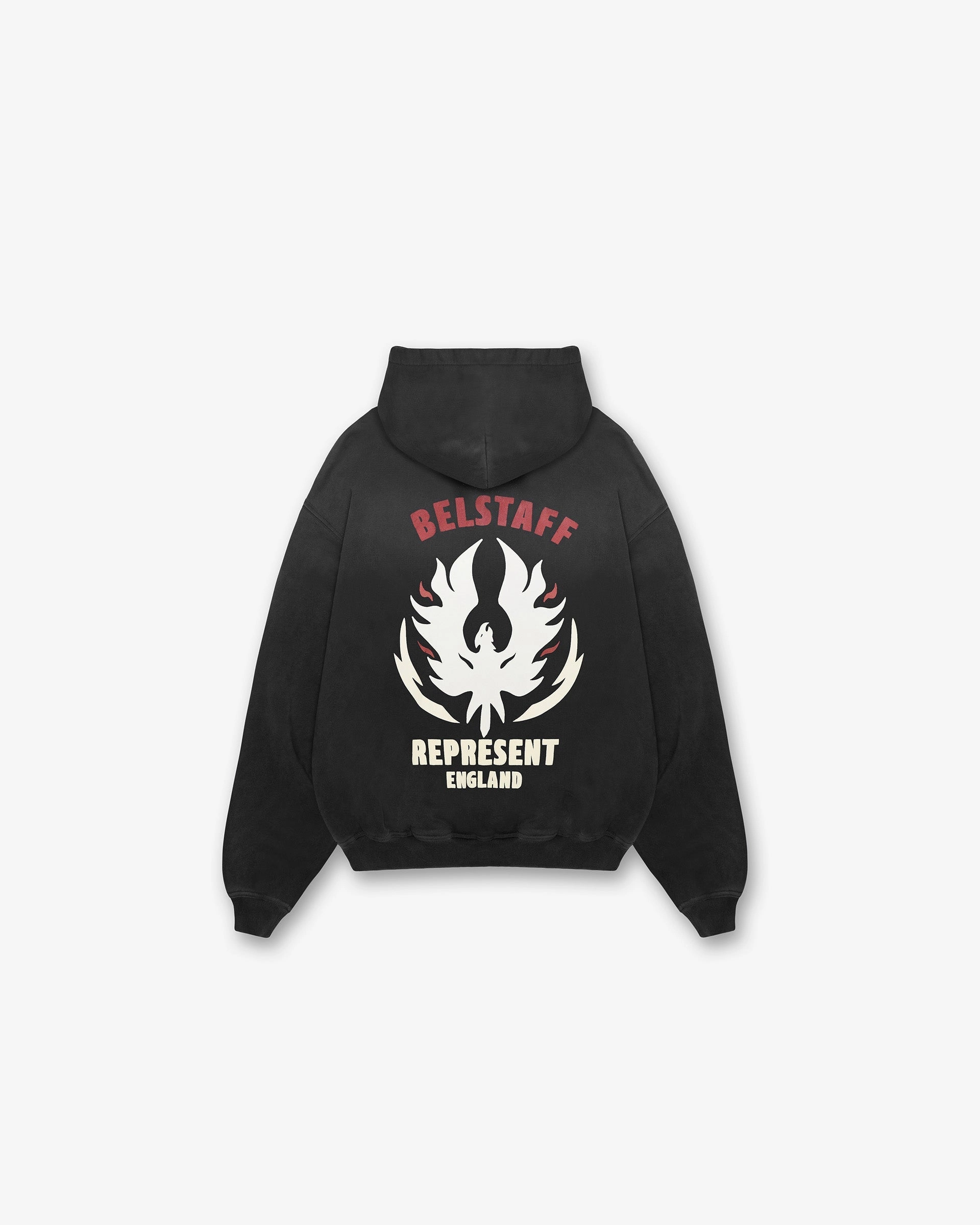 Masquerade wear Represent X Belstaff Flame Phoenix Hoodie - Shadow