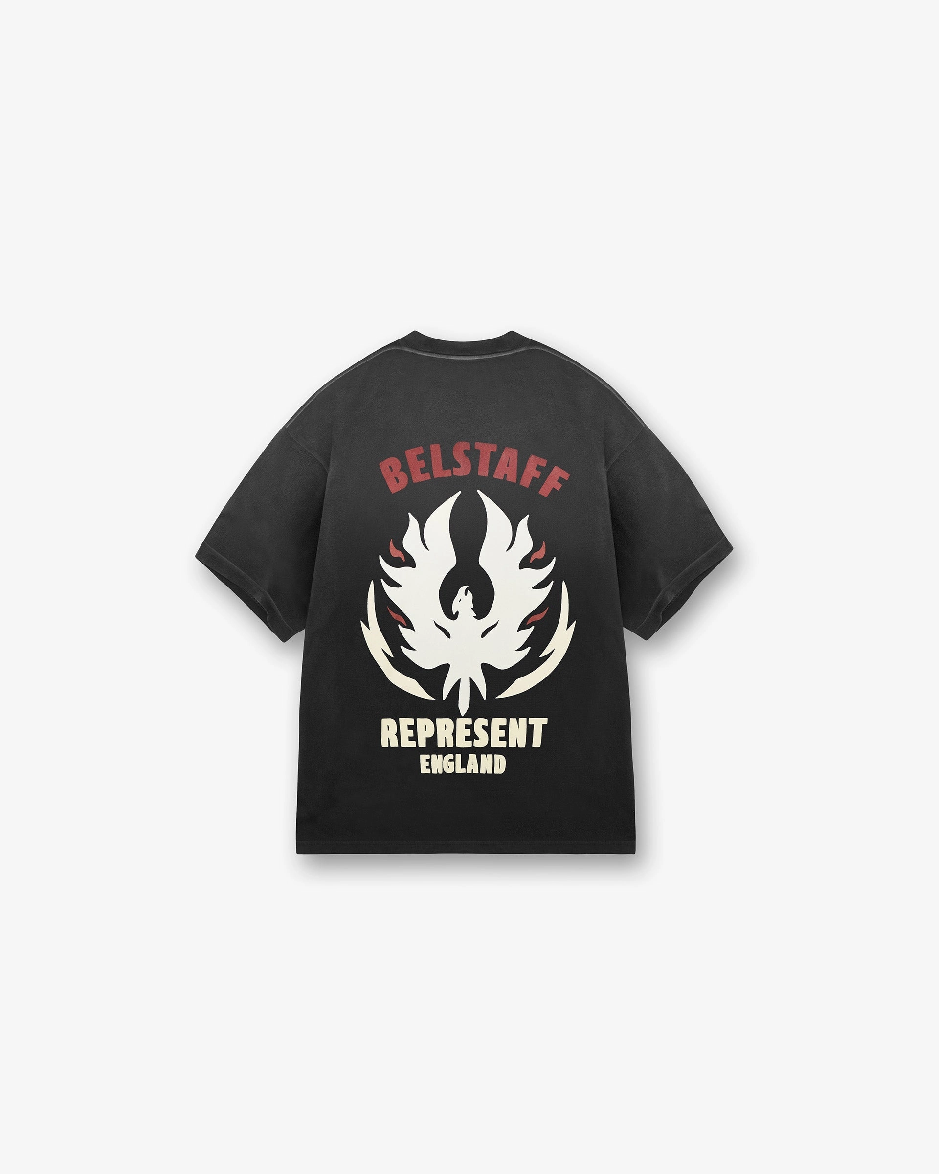Represent X Belstaff Flame Phoenix T-Shirt - Shadow Timeless Design