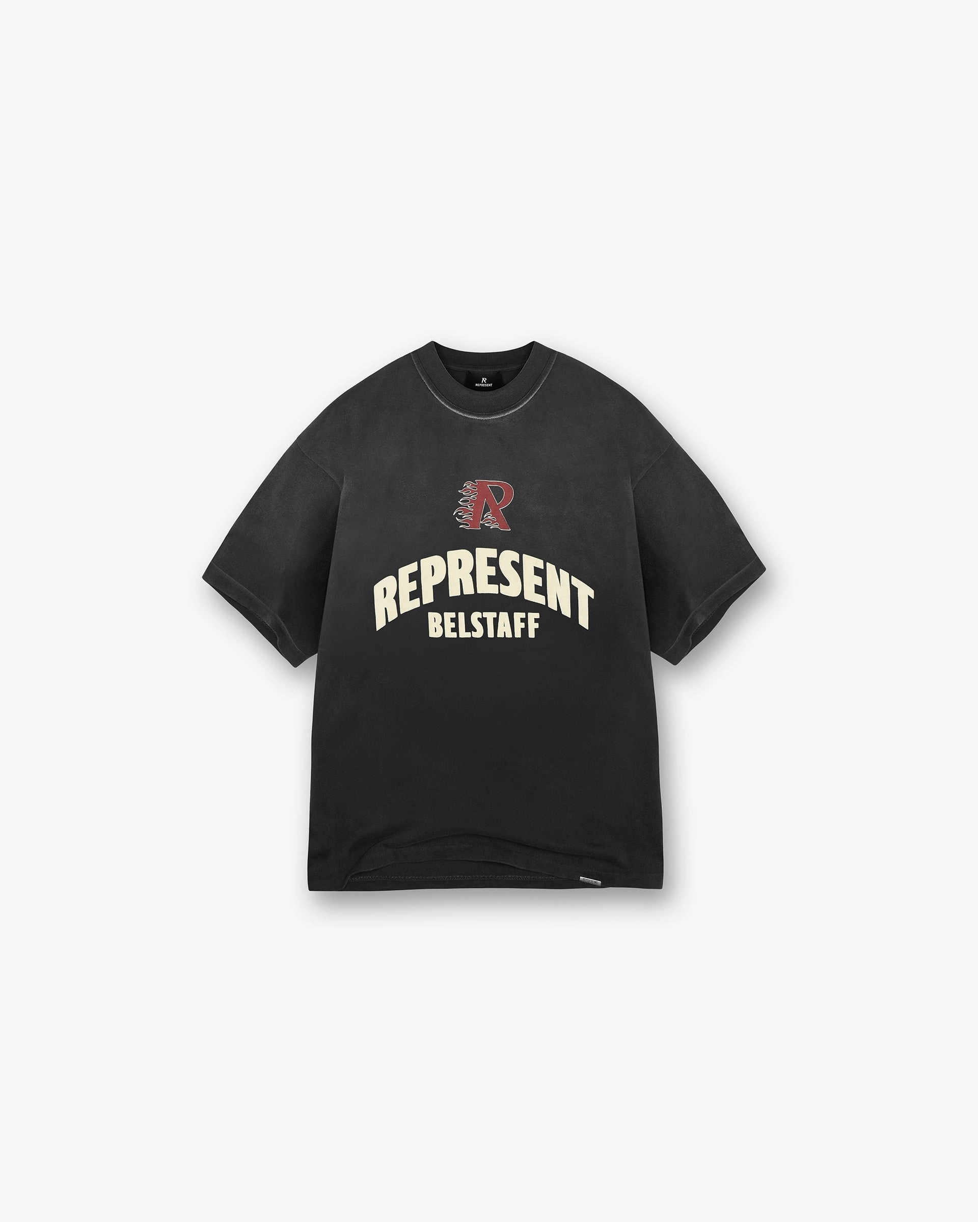 Light Trend Sporty Style Wear Represent X Belstaff Flame Phoenix T-Shirt - Shadow