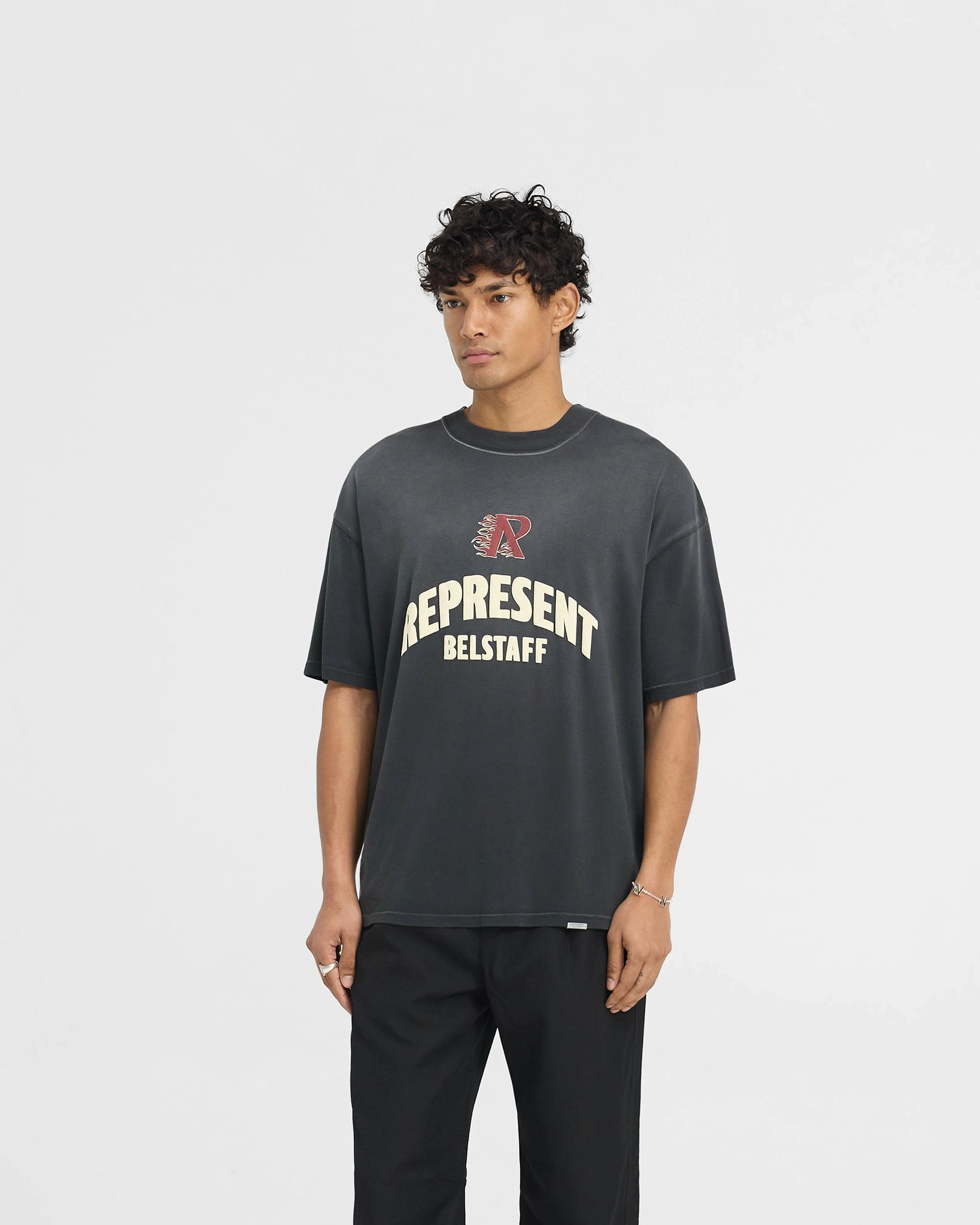 Represent X Belstaff Flame Phoenix T-Shirt - Shadow QuickDry Comfy Apparel