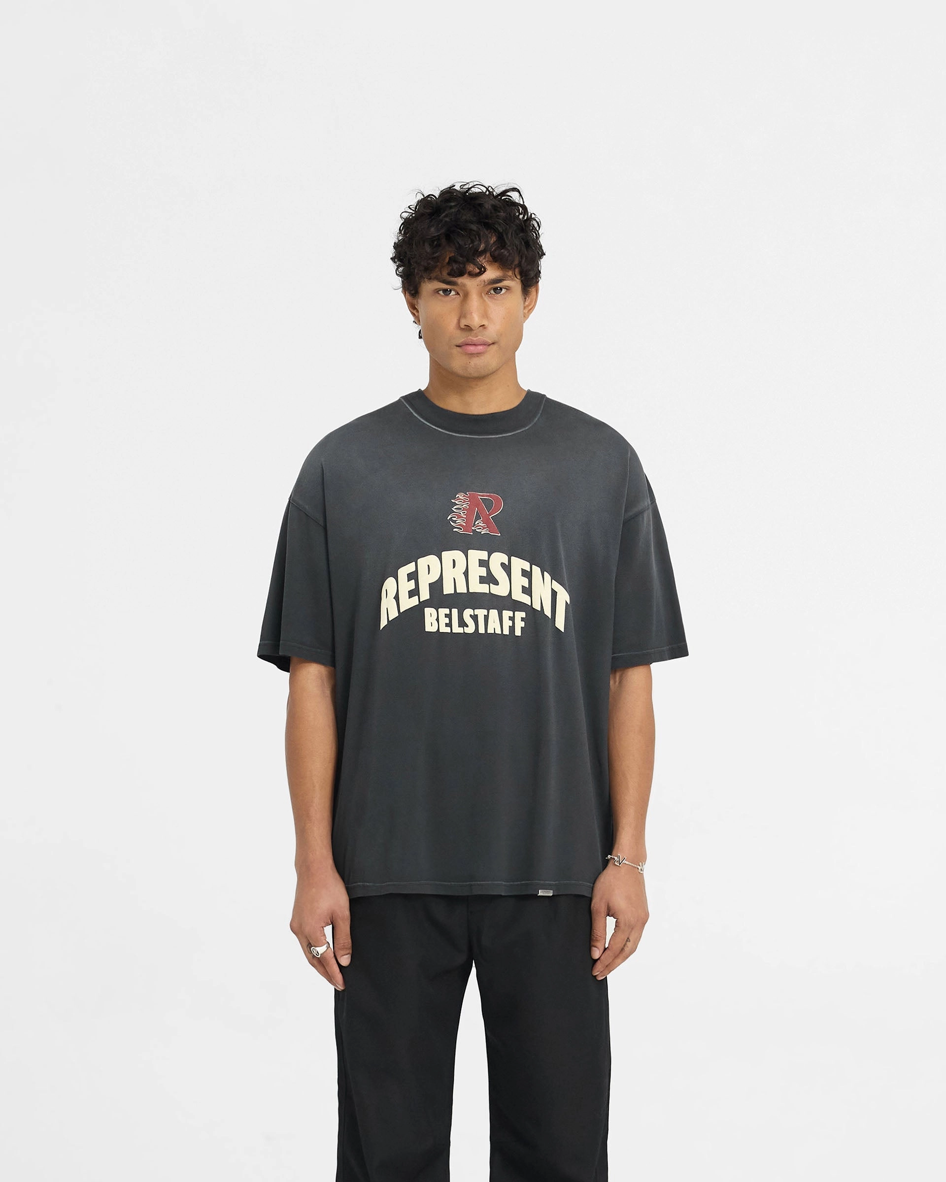 UV Protective Fabric WrinkleResistant Texture Represent X Belstaff Flame Phoenix T-Shirt - Shadow