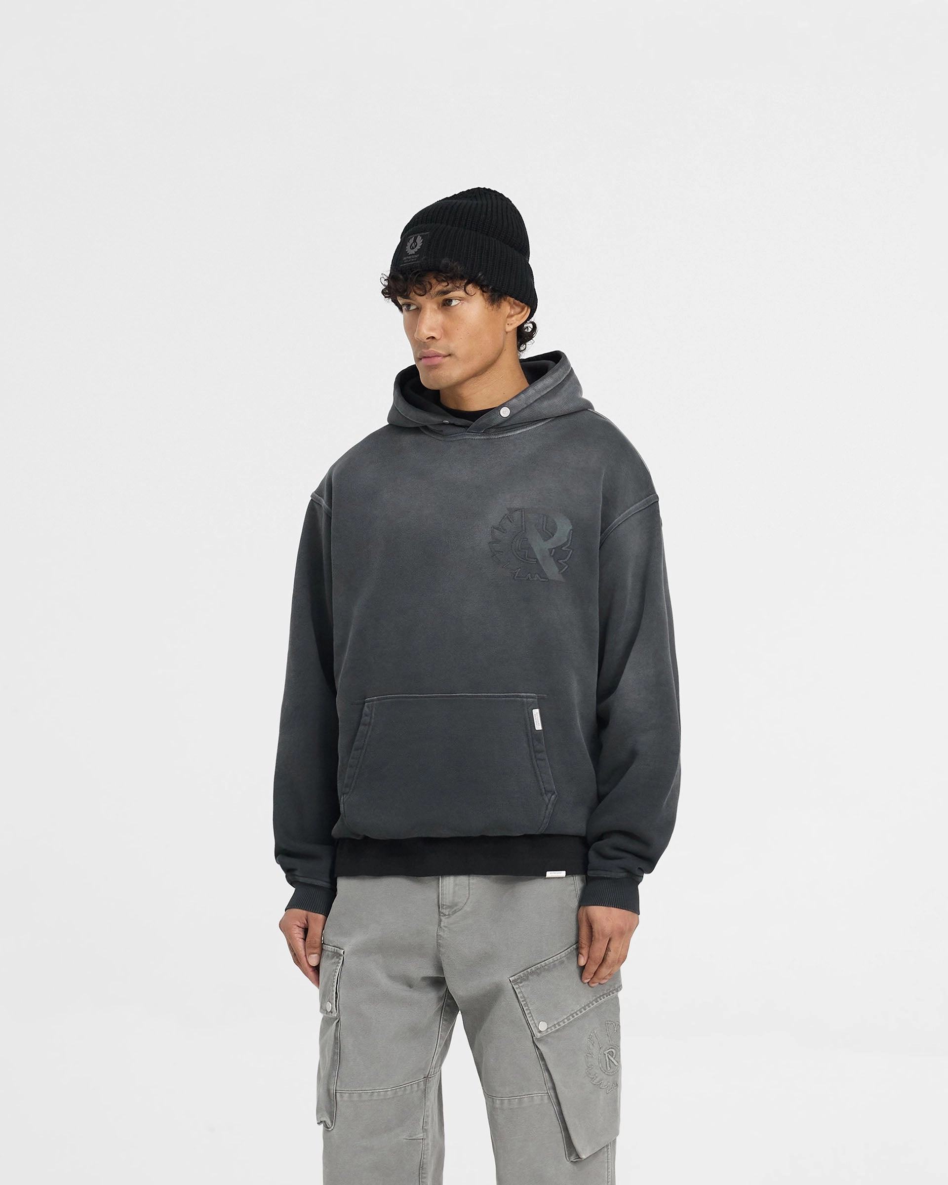 Represent X Belstaff Outline Phoenix Hoodie - Shadow shopping spree College Essential