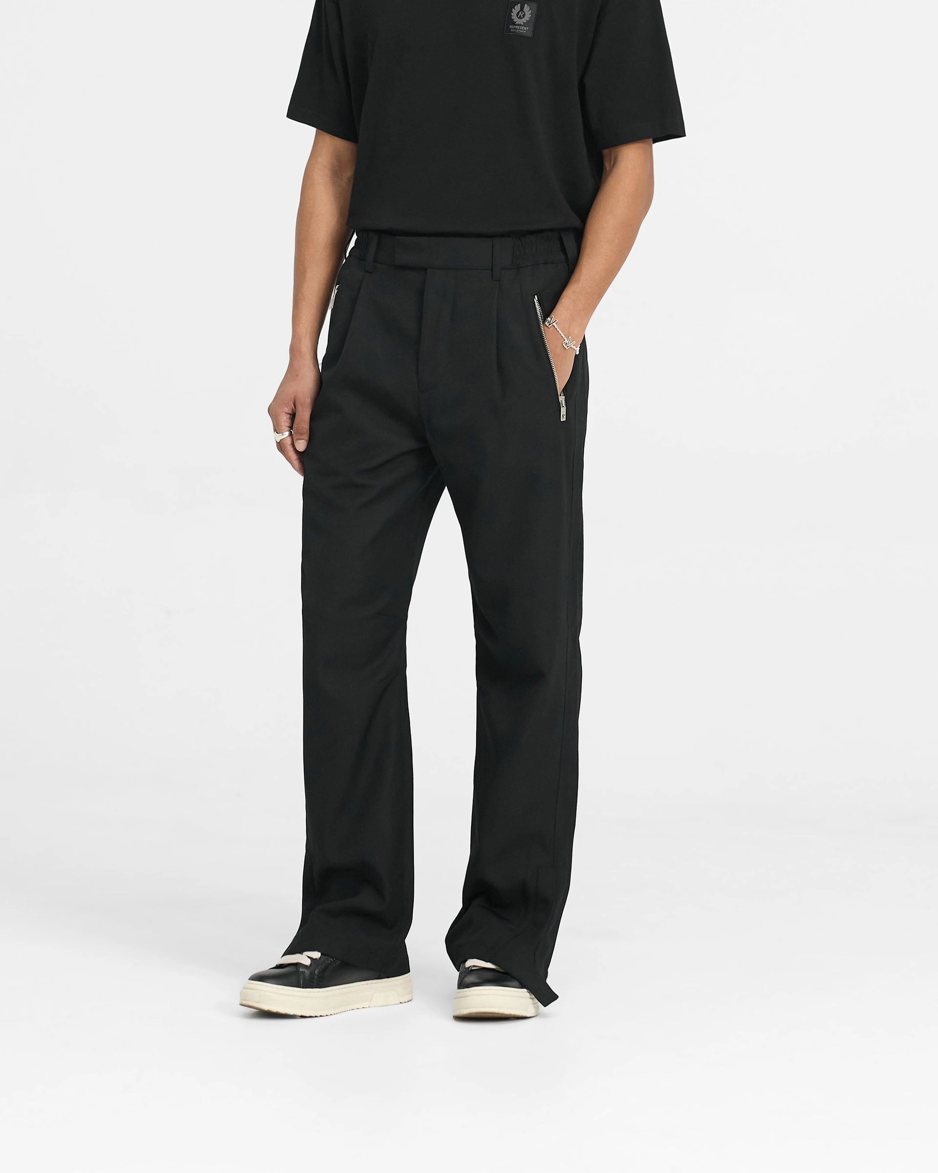 FlexibleMobilityDesign Slim Stretch Represent X Belstaff Race Trouser - Black