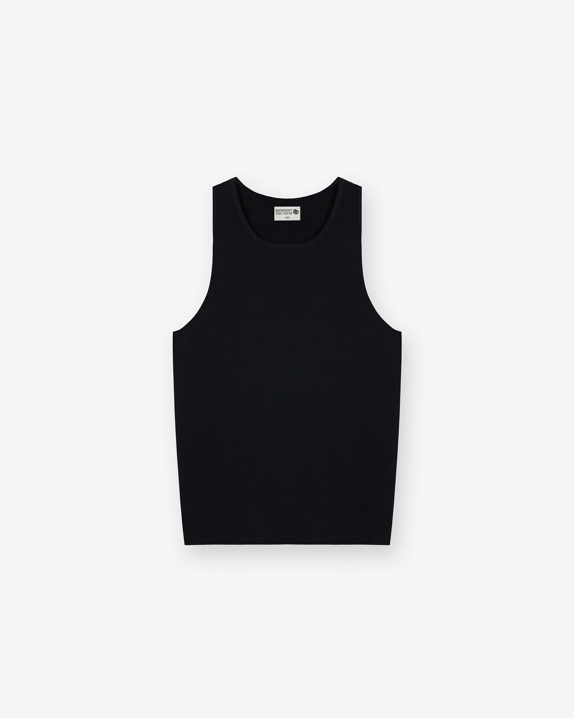 Represent X Duke   Dexter Ribbed Vest - Black City Fashion Look