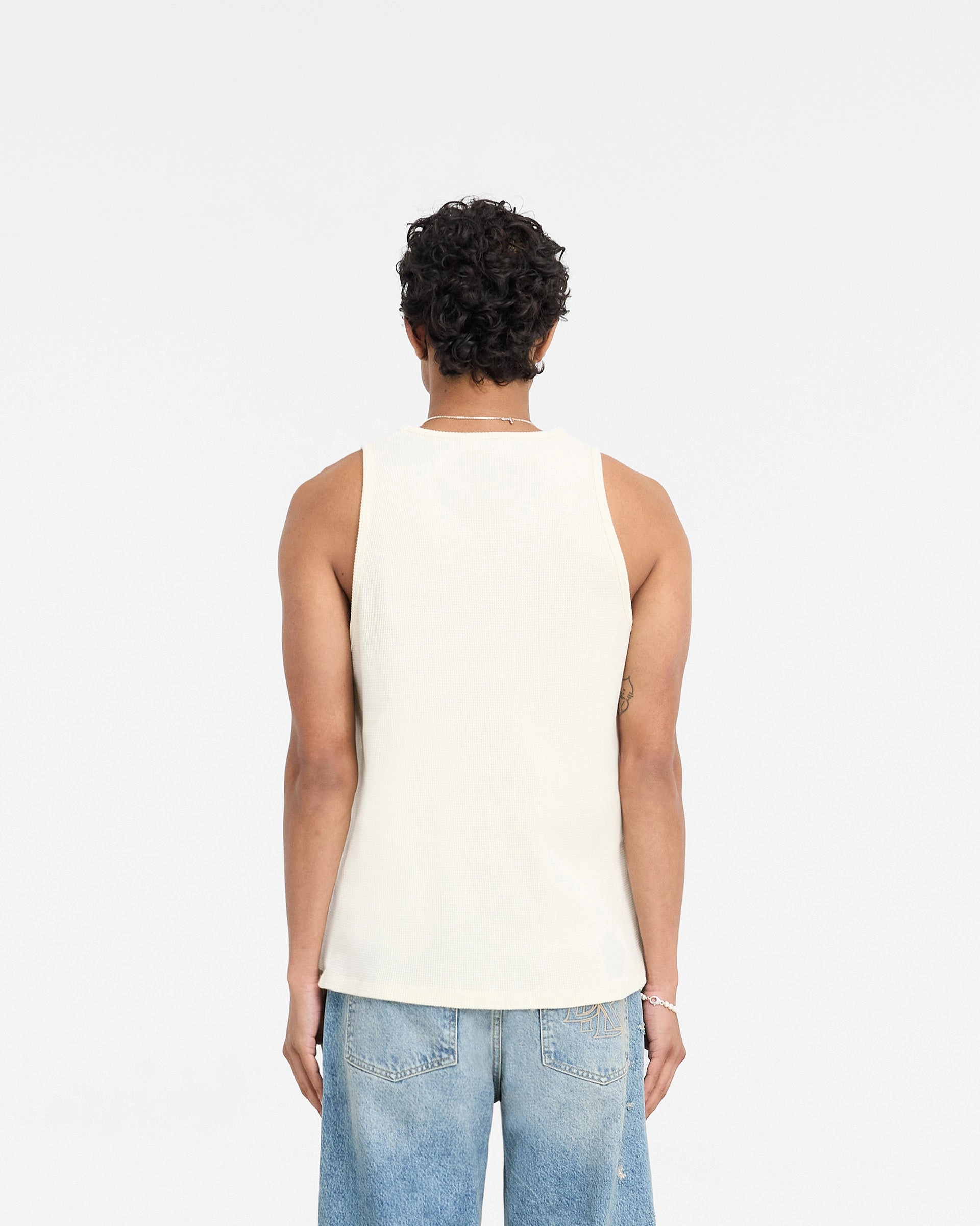 Casual Mode Represent X Duke   Dexter Ribbed Vest - Ecru