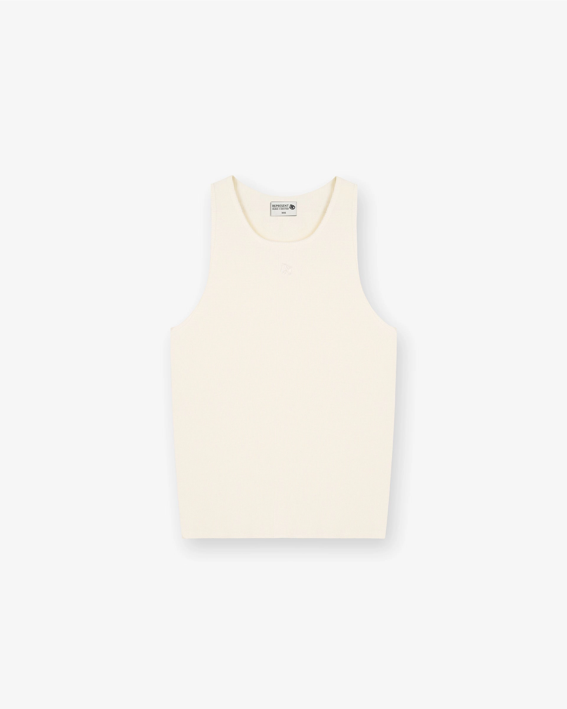 Eco-friendly Breathable Design Represent X Duke   Dexter Ribbed Vest - Ecru