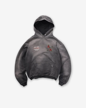 All-Season Comfort Represent X Guns N' Roses Tour Hoodie - Stained Black