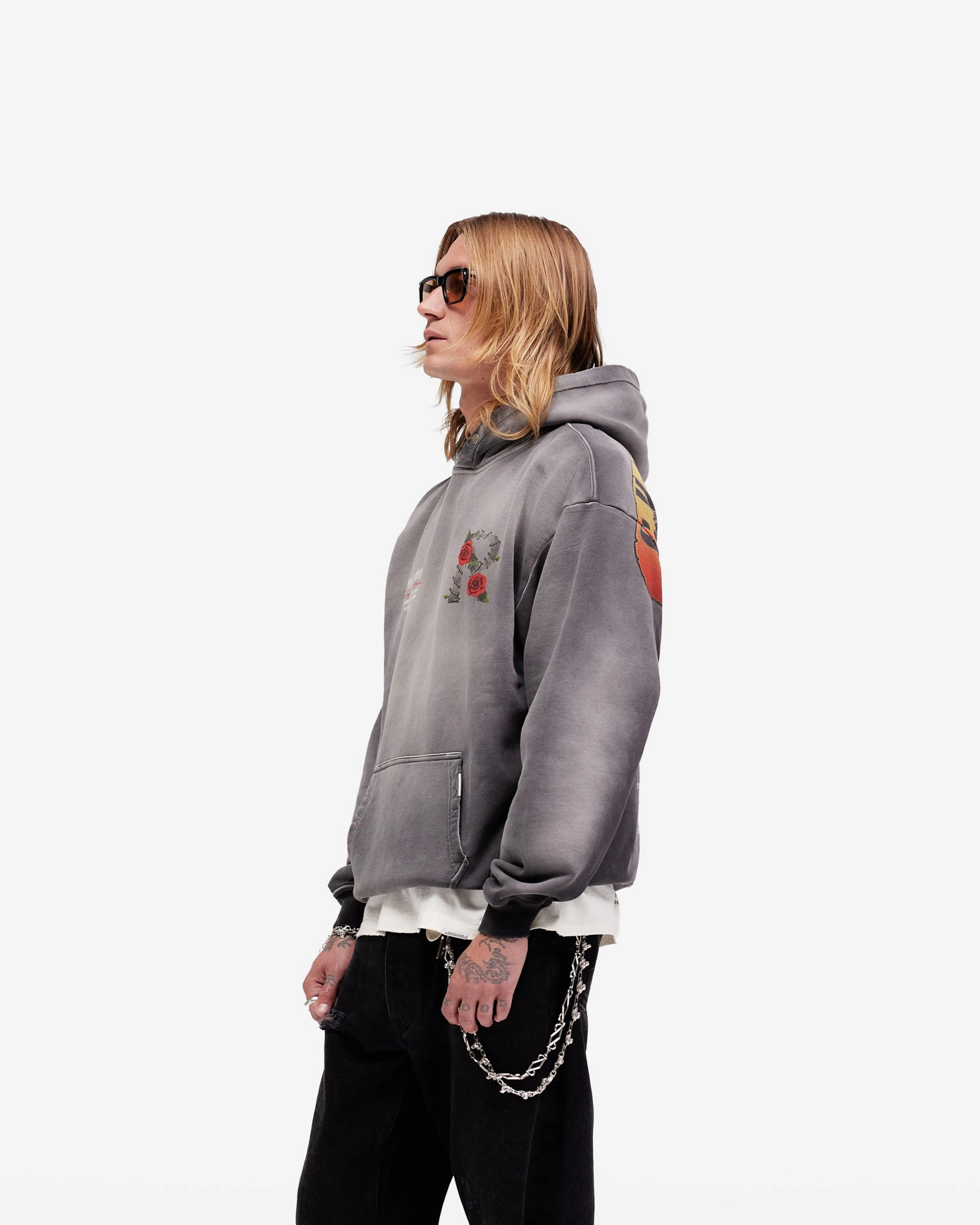 Walrus like Hippo like Represent X Guns N' Roses Tour Hoodie - Stained Black