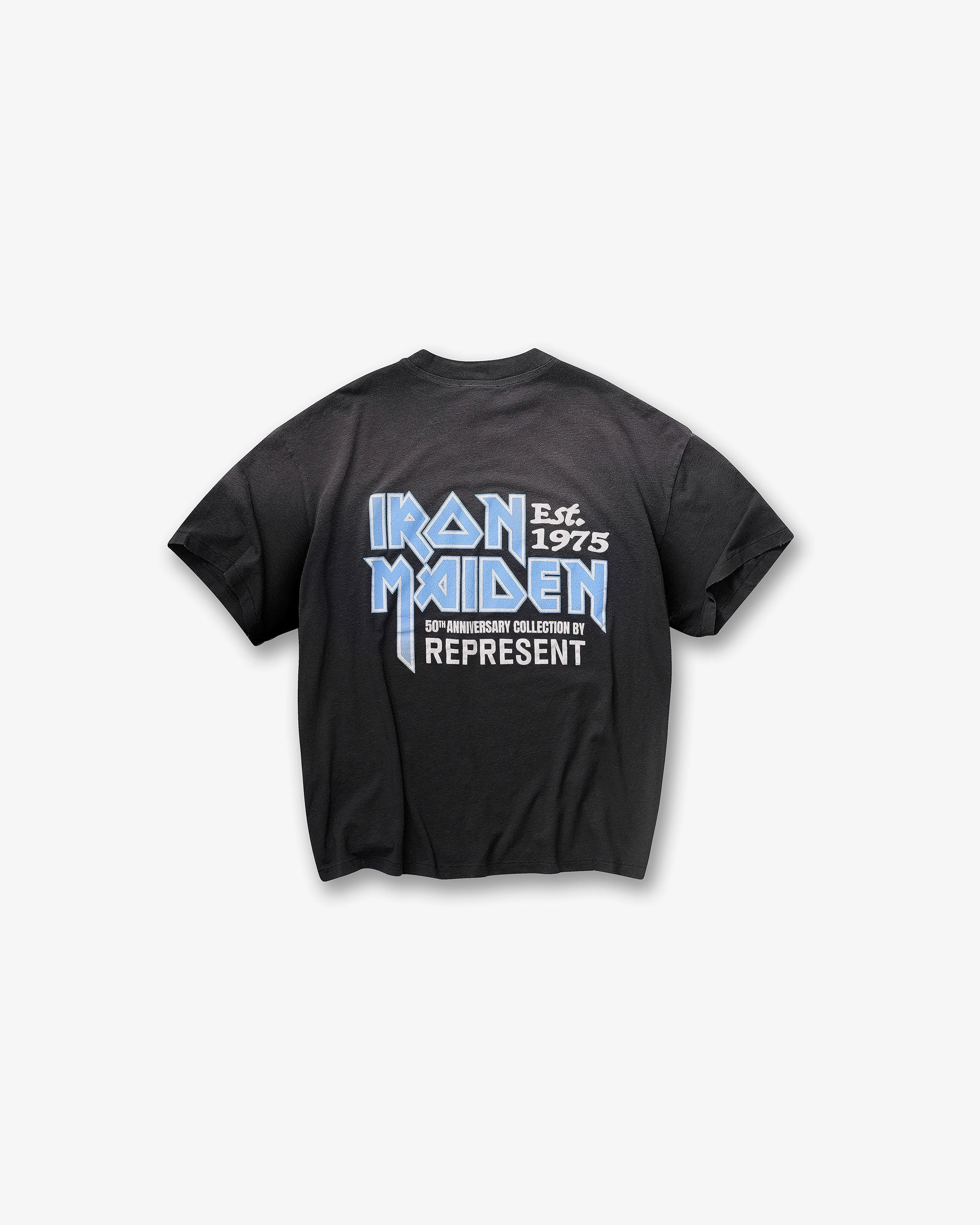 Modern innovation Represent X Iron Maiden Anniversary T-Shirt - Stained Black
