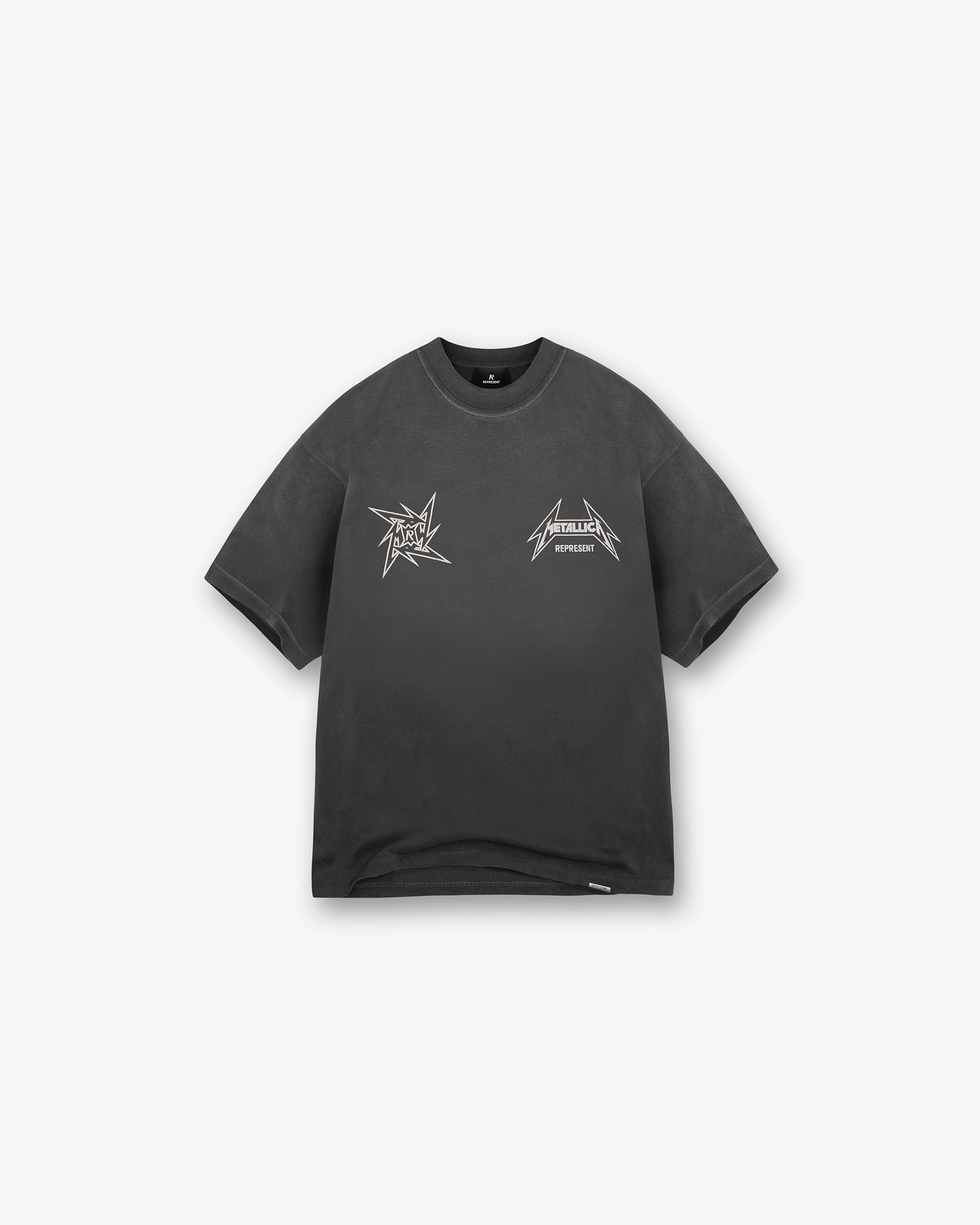 Represent X Metallica Local Crew T-Shirt - Stained Black Outdoor Essentials