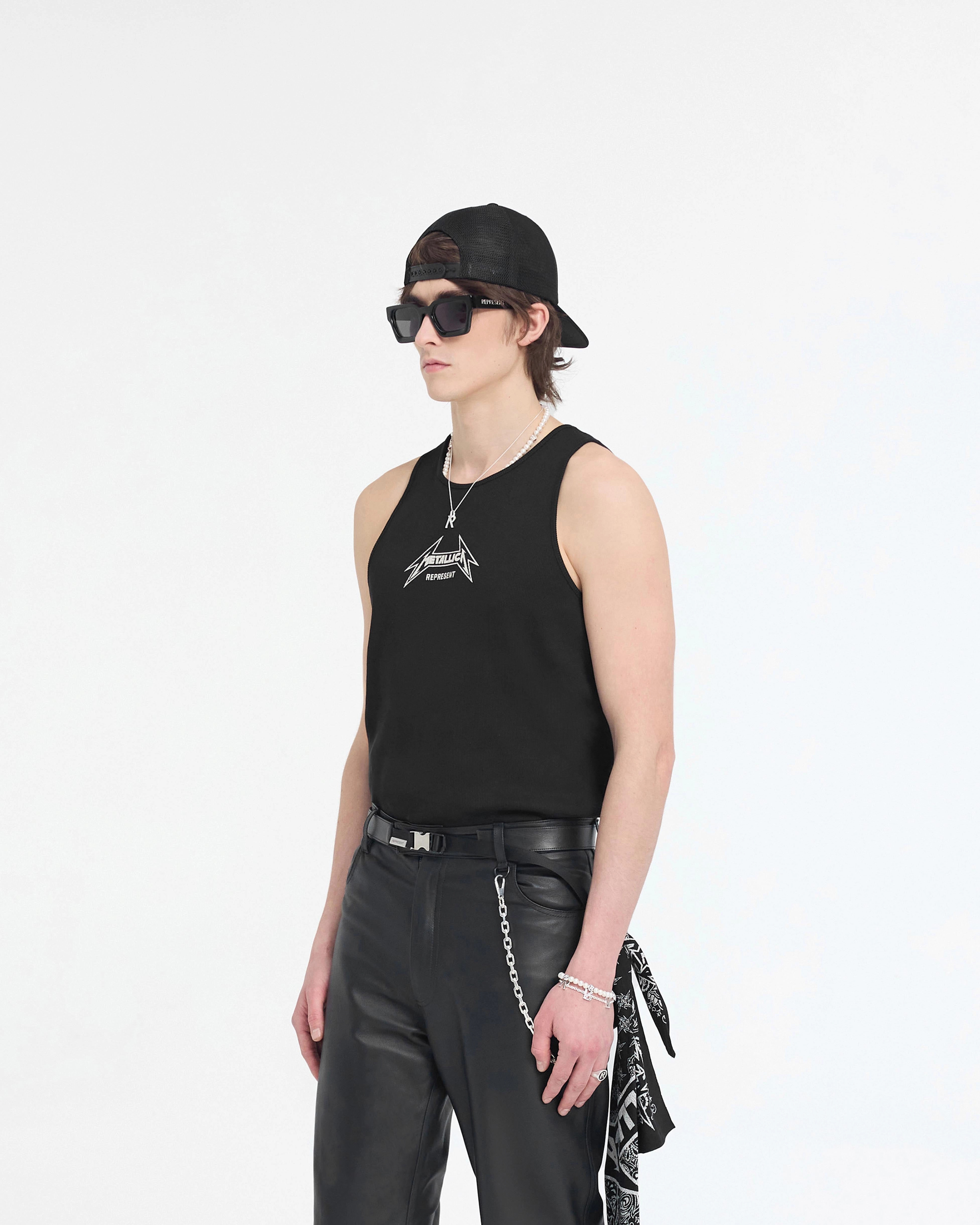 Urban Fashion Represent X Metallica Local Crew Vest - Jet Black