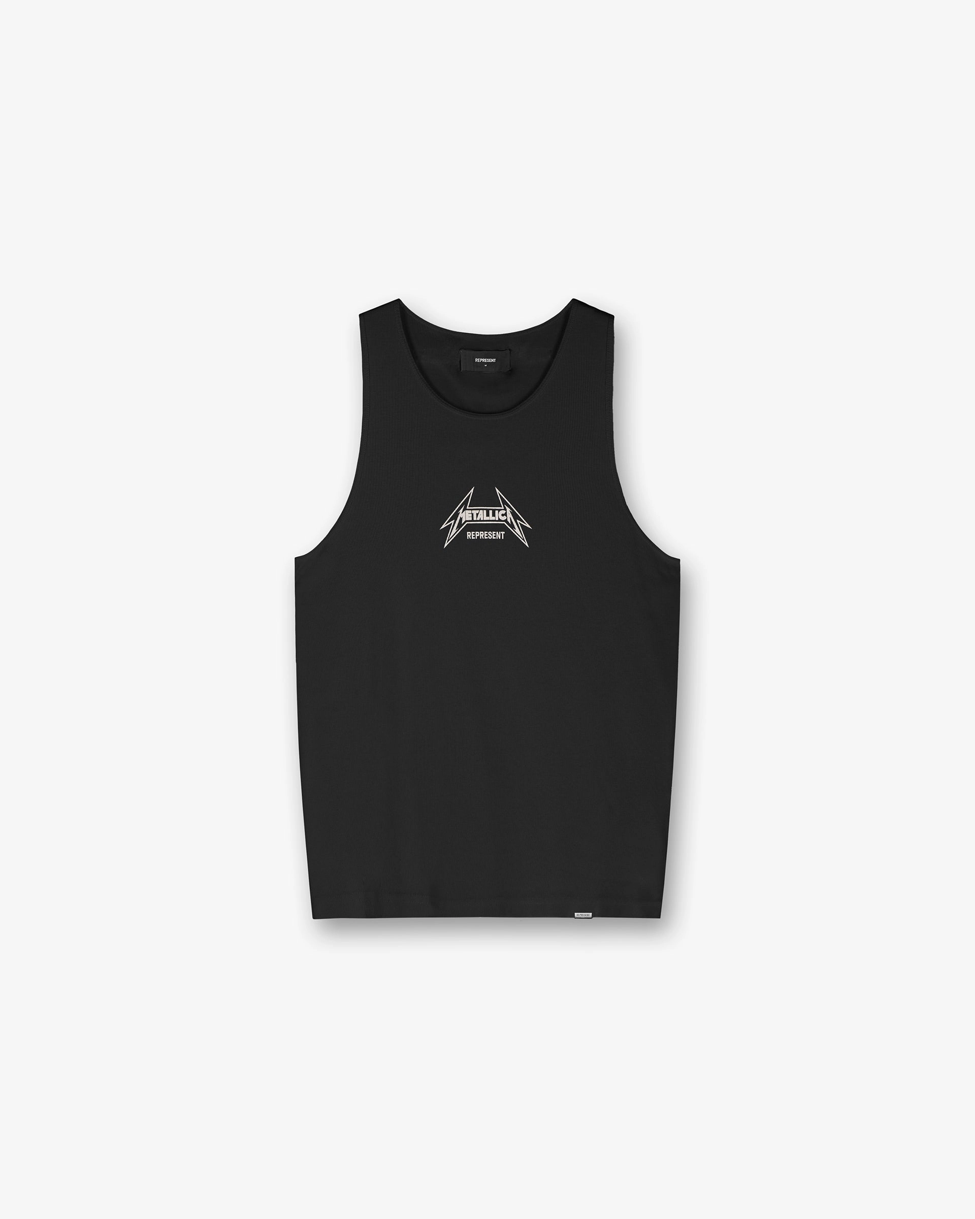 Slim Style Represent X Metallica Local Crew Vest - Jet Black
