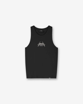 Slim Style Represent X Metallica Local Crew Vest - Jet Black
